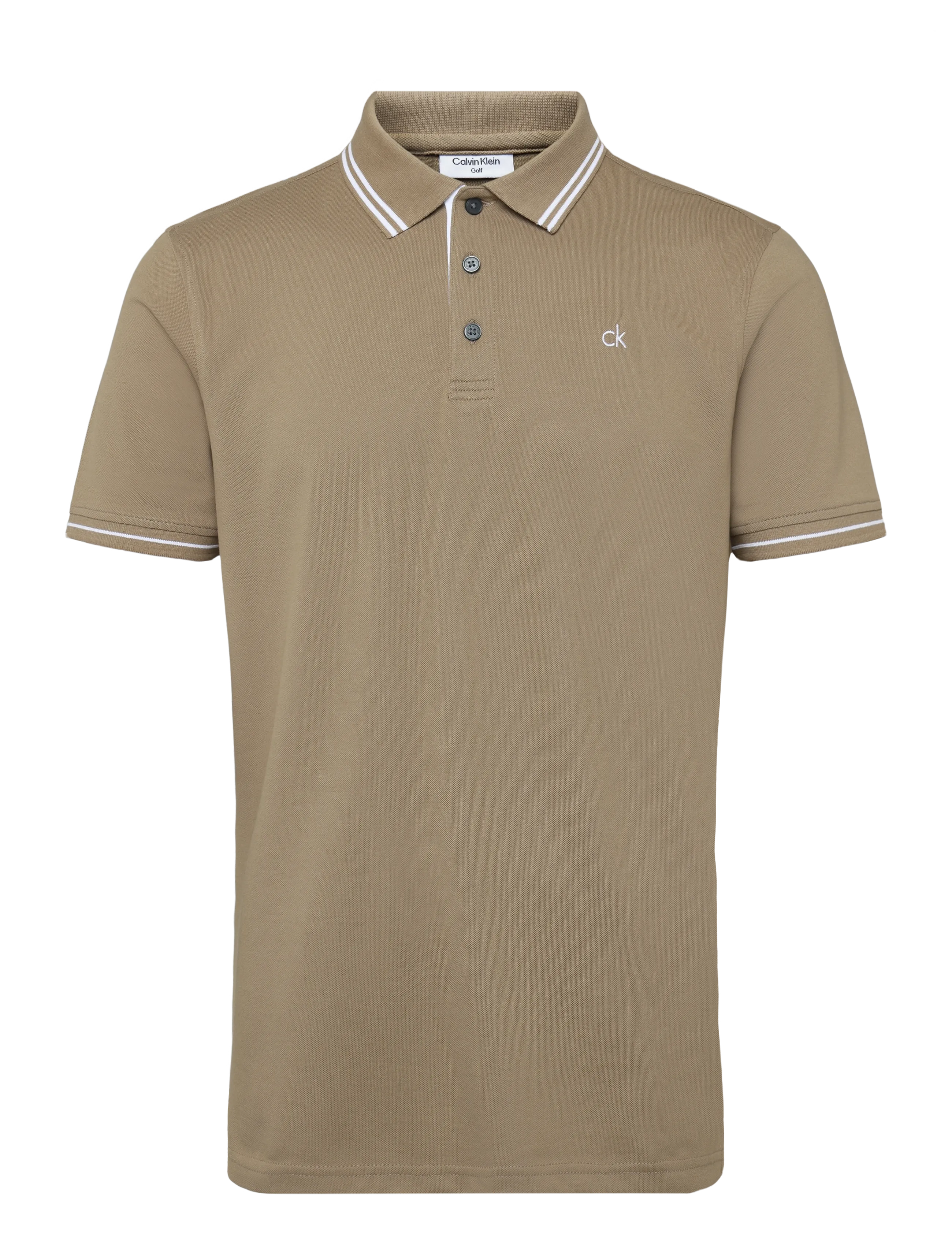 CALVIN KLEIN GOLF Archer Pique Polo Beige - XXL - Herren