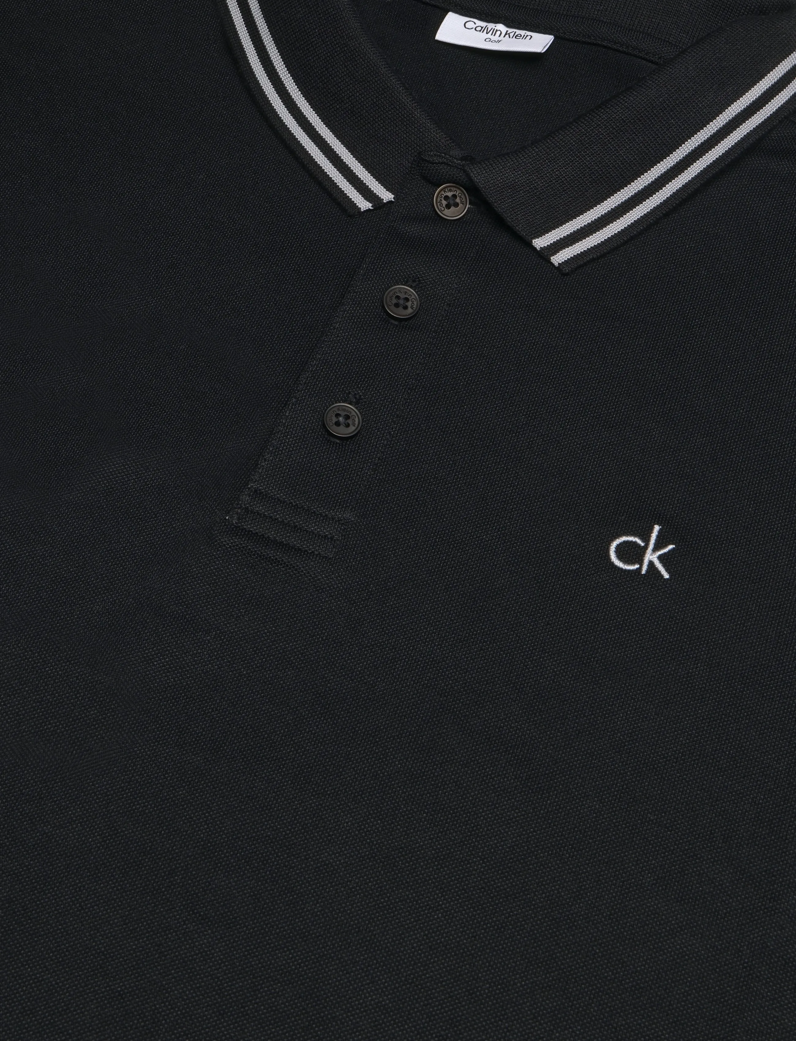 Calvin Klein Golf - ARCHER PIQUE POLO - oberteile & t-shirts - blk - 2