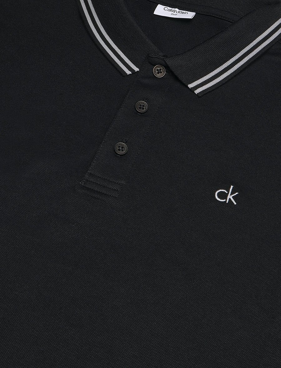 Calvin Klein Golf - ARCHER PIQUE POLO - oberteile & t-shirts - blk - 2