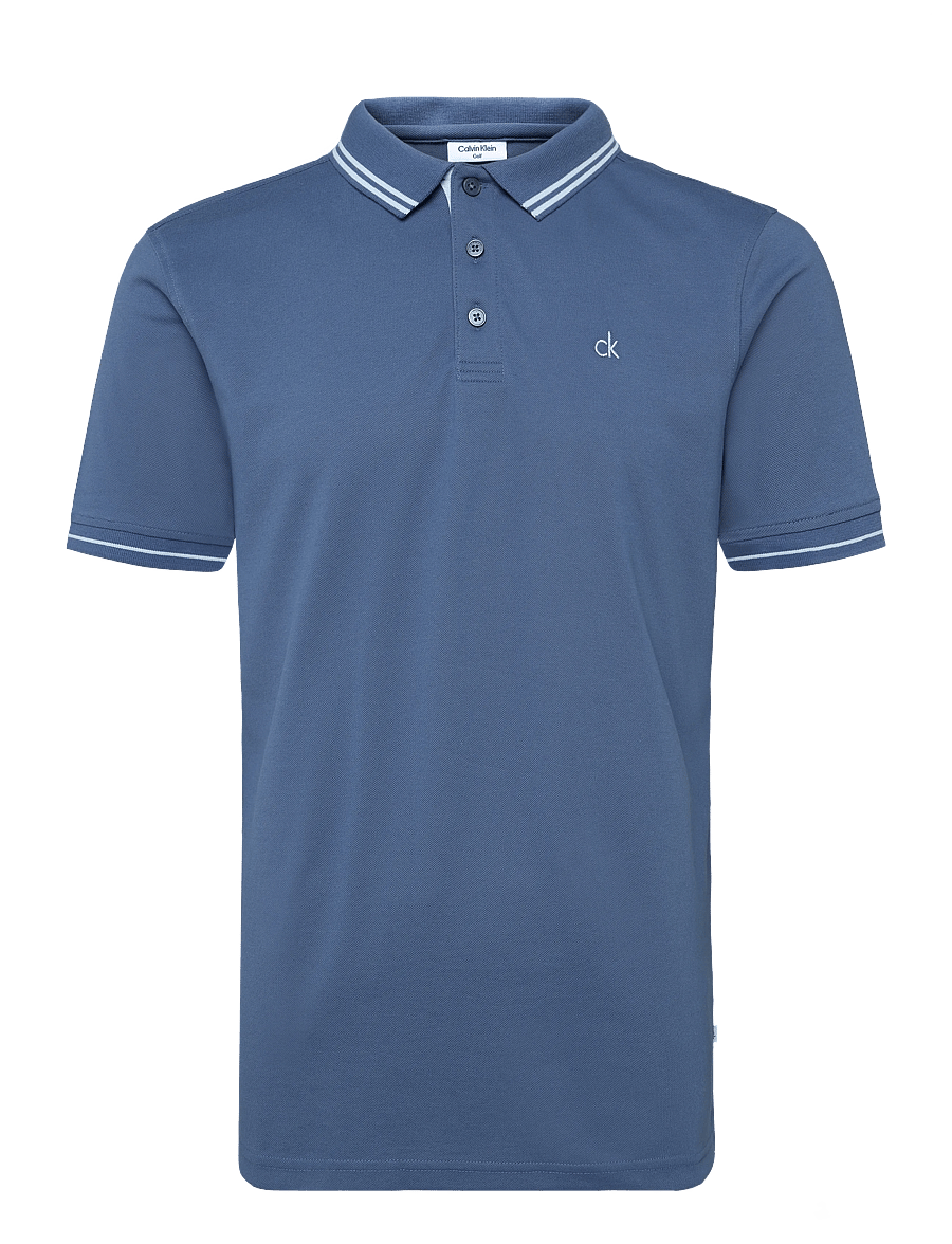 Calvin Klein Golf - ARCHER PIQUE POLO - oberteile & t-shirts - dnmblu - 0