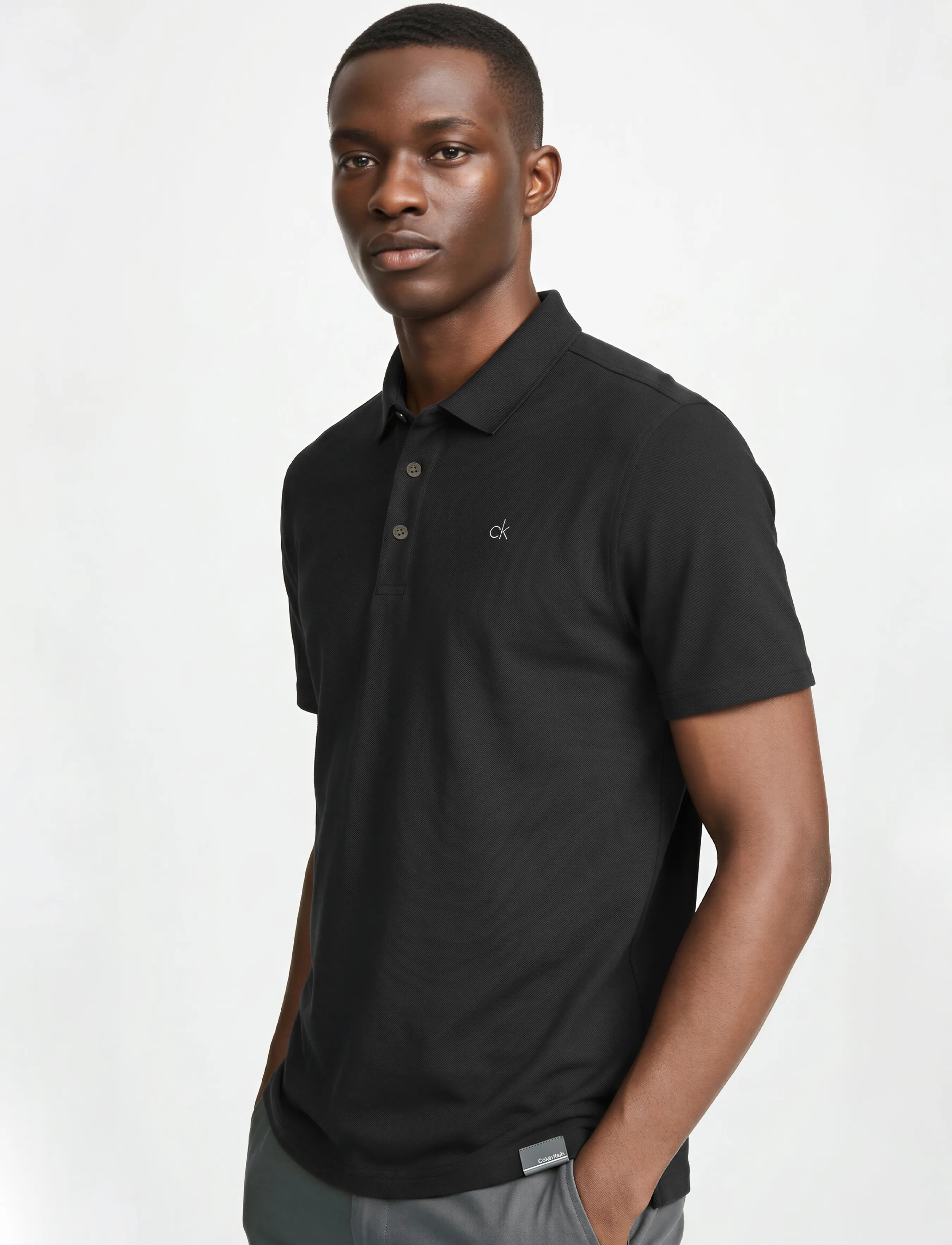 Calvin Klein Golf - METRO LIQUID TOUCH POLO - alussärgid ja t-särgid - blk - 3