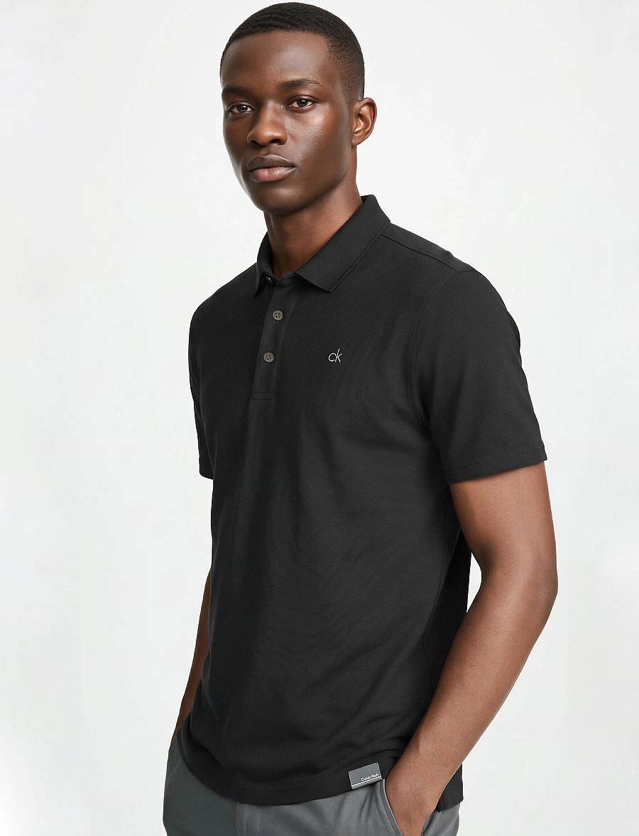 Calvin Klein Golf - METRO LIQUID TOUCH POLO - alussärgid ja t-särgid - blk - 3