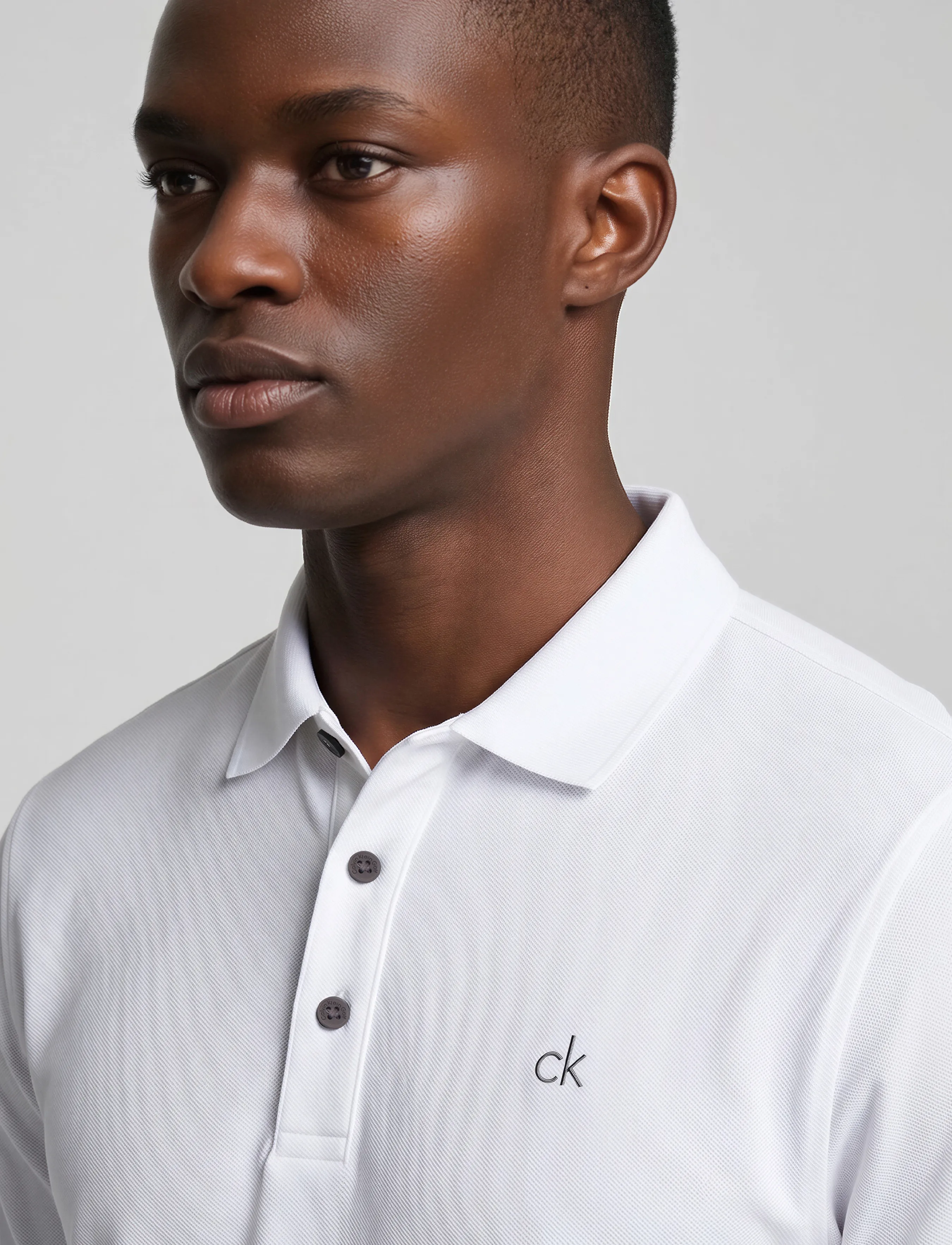 Calvin Klein Golf - METRO LIQUID TOUCH POLO - wht - 4