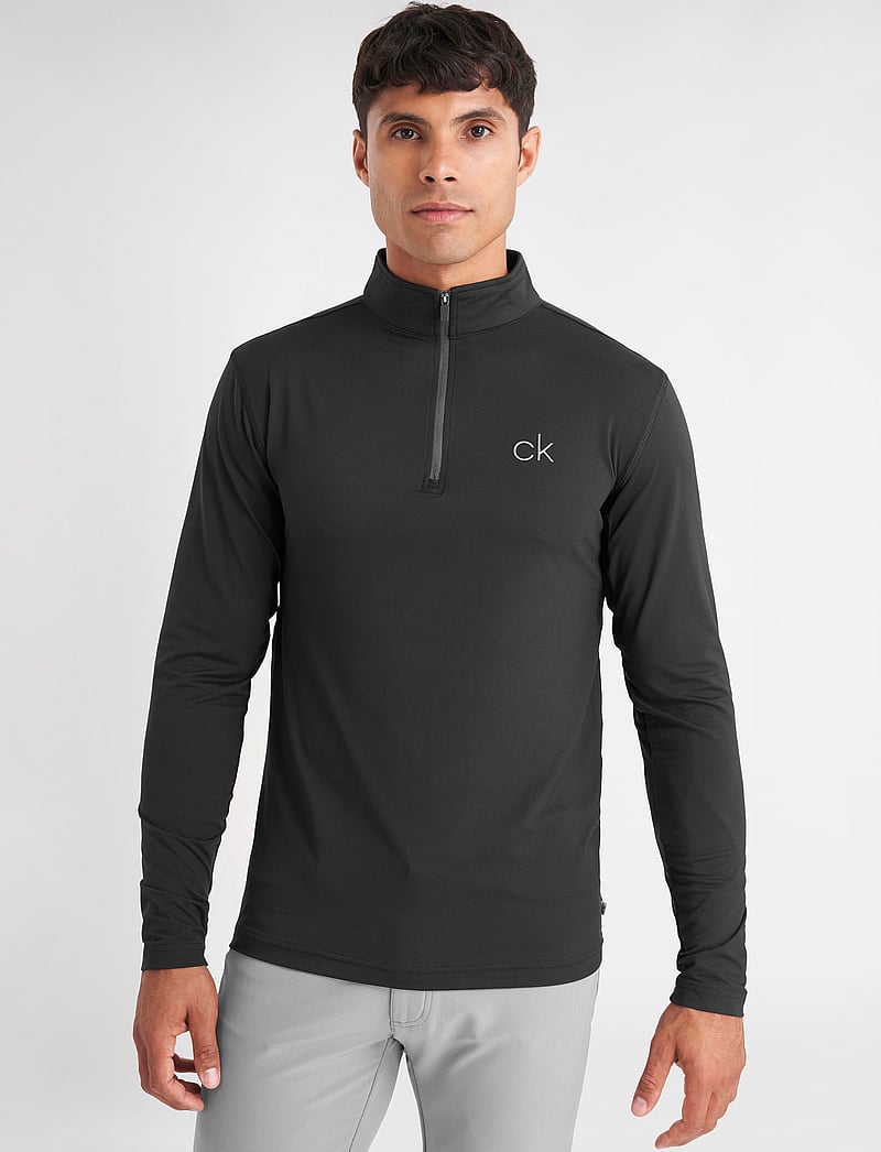 Calvin Klein Golf - NEWPORT HALF ZIP - fleece & midlayer - black - 0