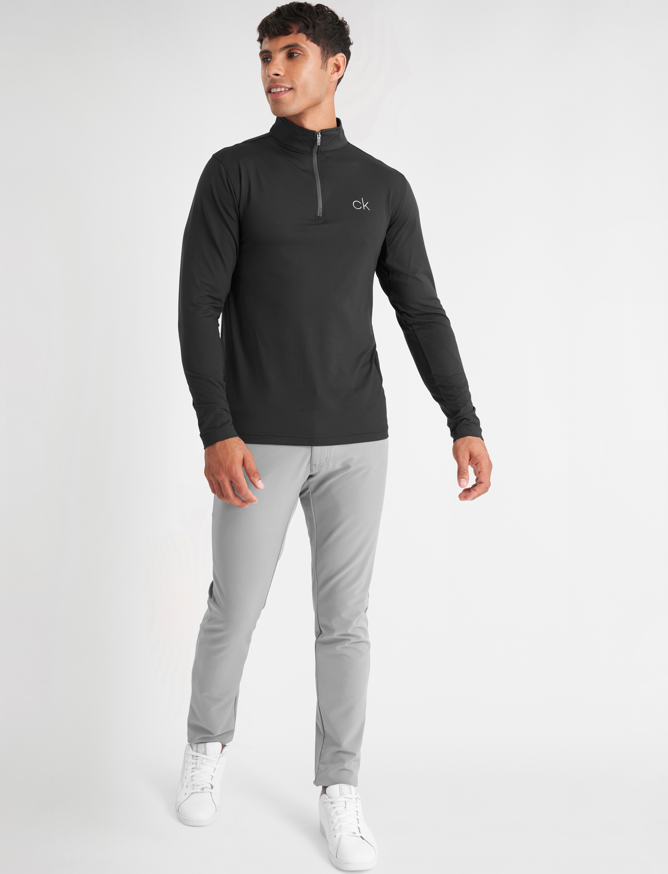 Calvin Klein Golf - NEWPORT HALF ZIP - fleece & midlayer - black - 3