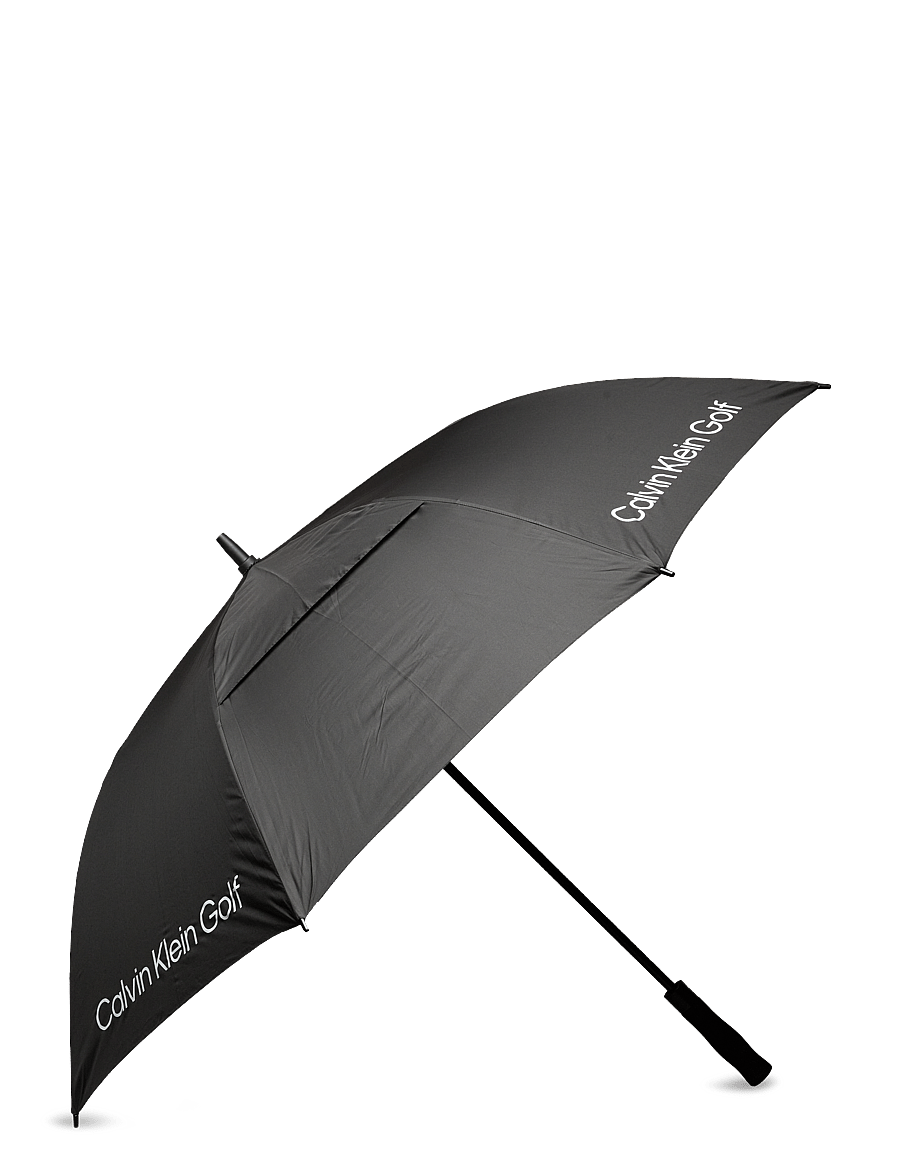Calvin Klein Golf - SOLID COLOUR VENTED UMBRELLA - golfivarustus - black - 0