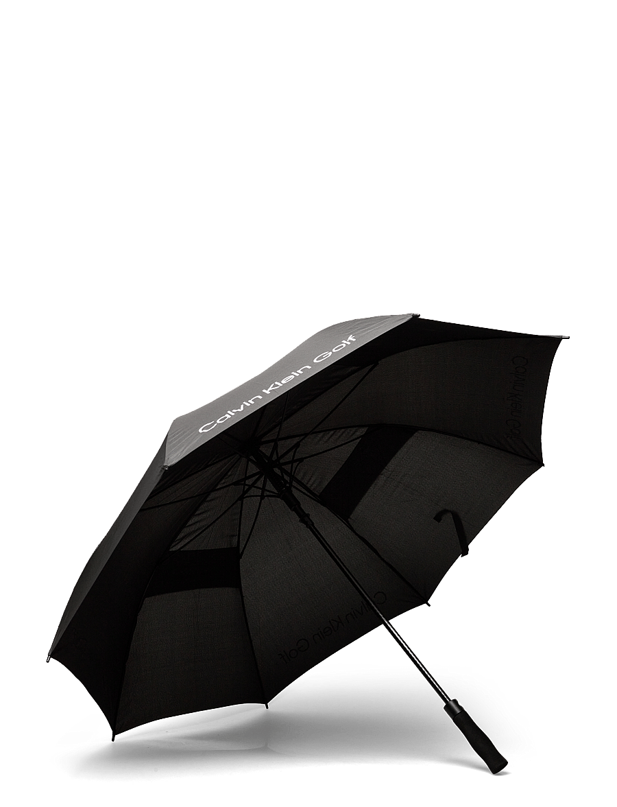 Calvin Klein Golf - SOLID COLOUR VENTED UMBRELLA - golfivarustus - black - 1