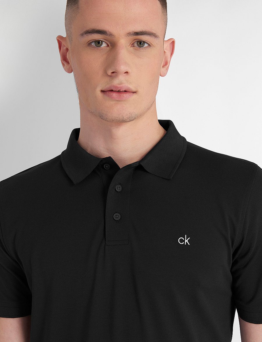Calvin Klein Golf - PLANET POLO - toppe & t-shirts - black - 4