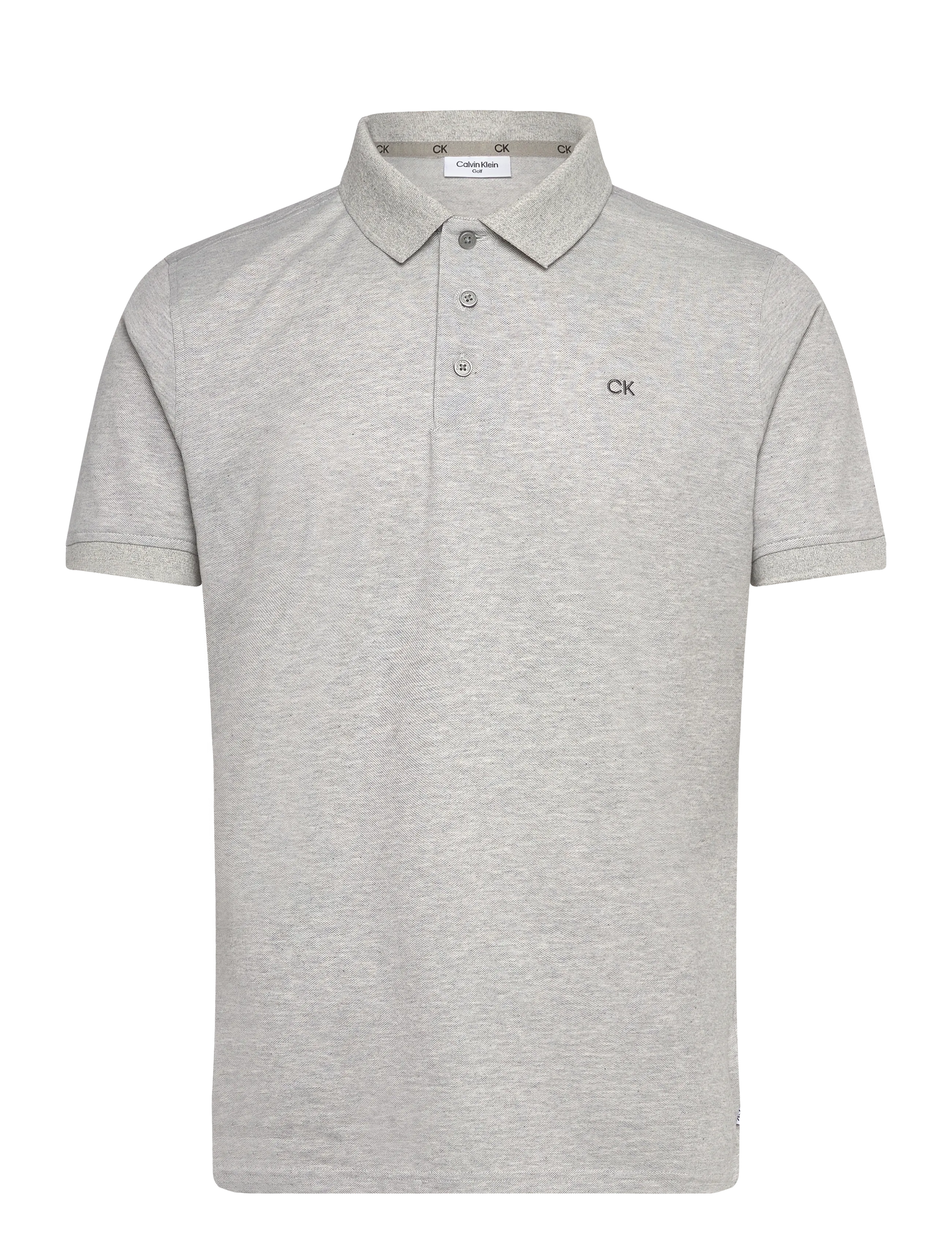Calvin Klein Golf Planet Polo, S, Polos, Grau - Short-sleeved, Männerswear