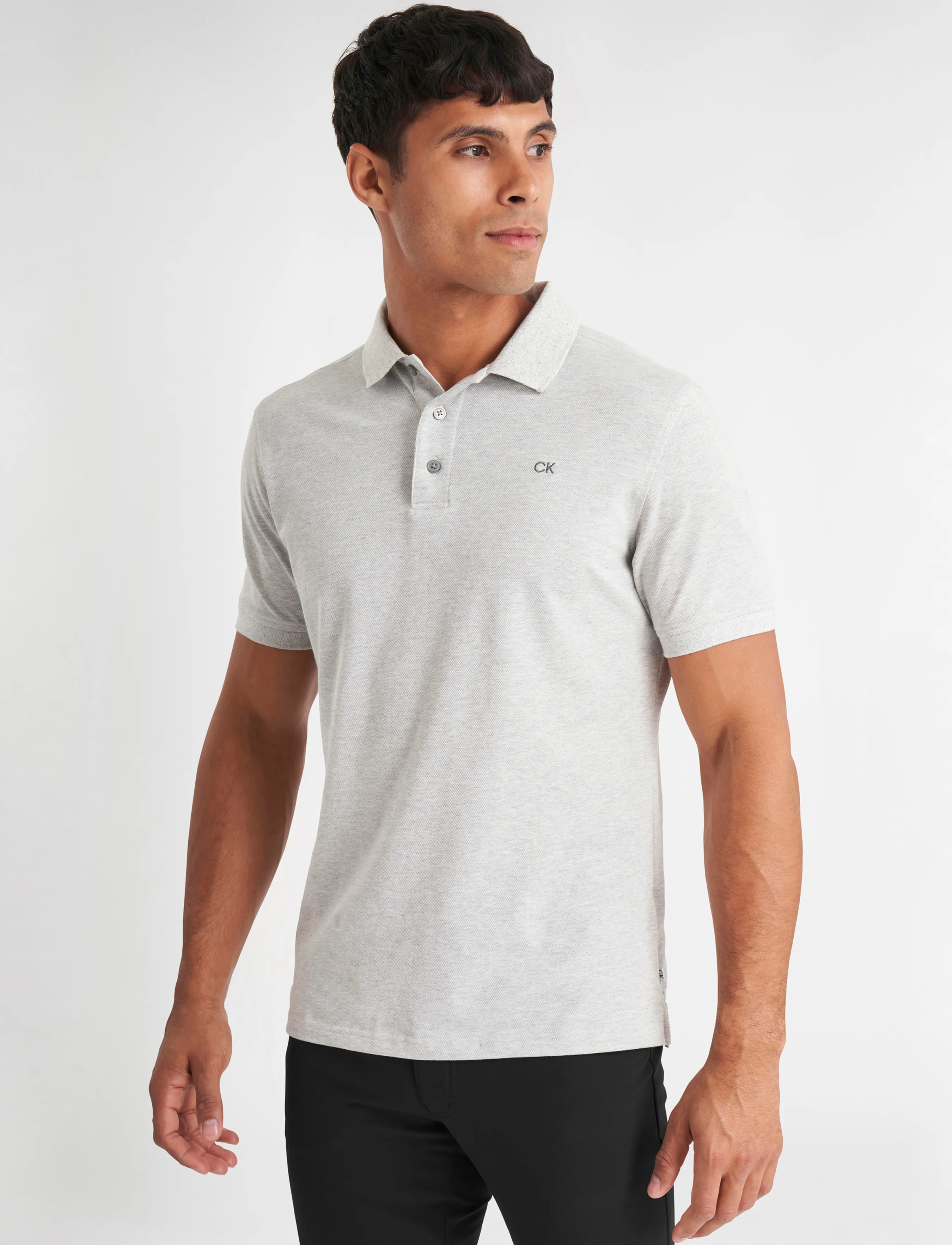 Calvin Klein Golf PLANET POLO - Polosärgid - SILVER MARL / grey