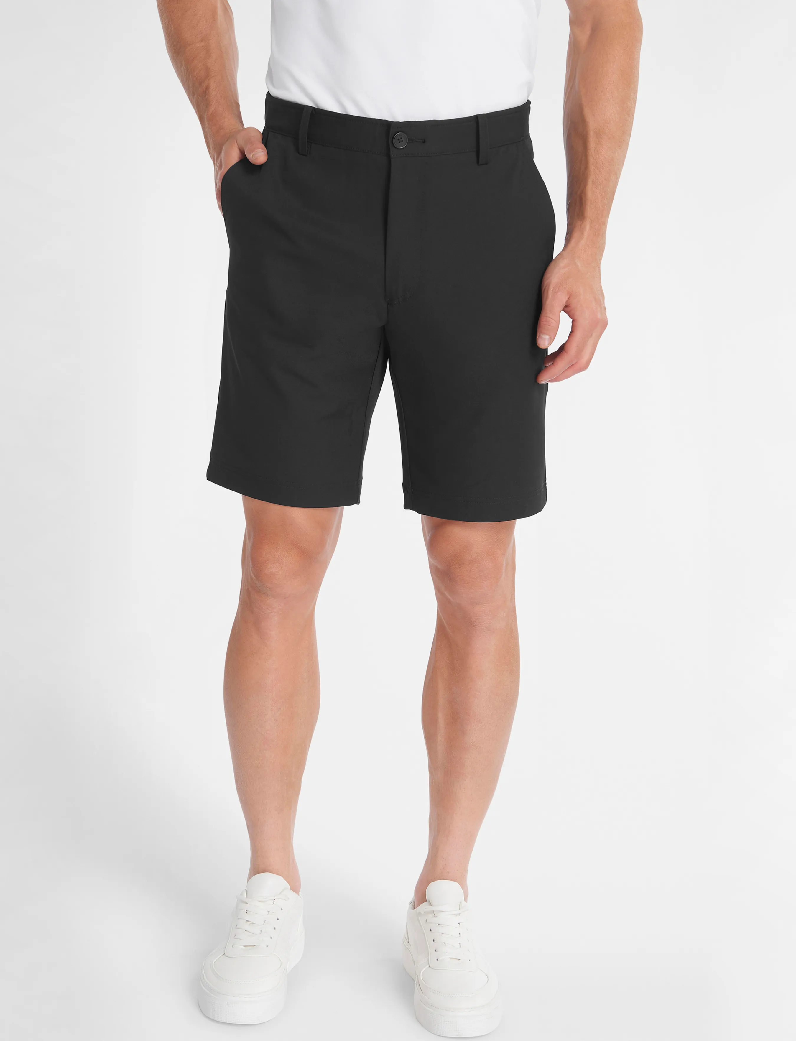 Calvin Klein Golf - BULLET REGULAR FIT STRETCH SHORT - golf-shorts - black - 0