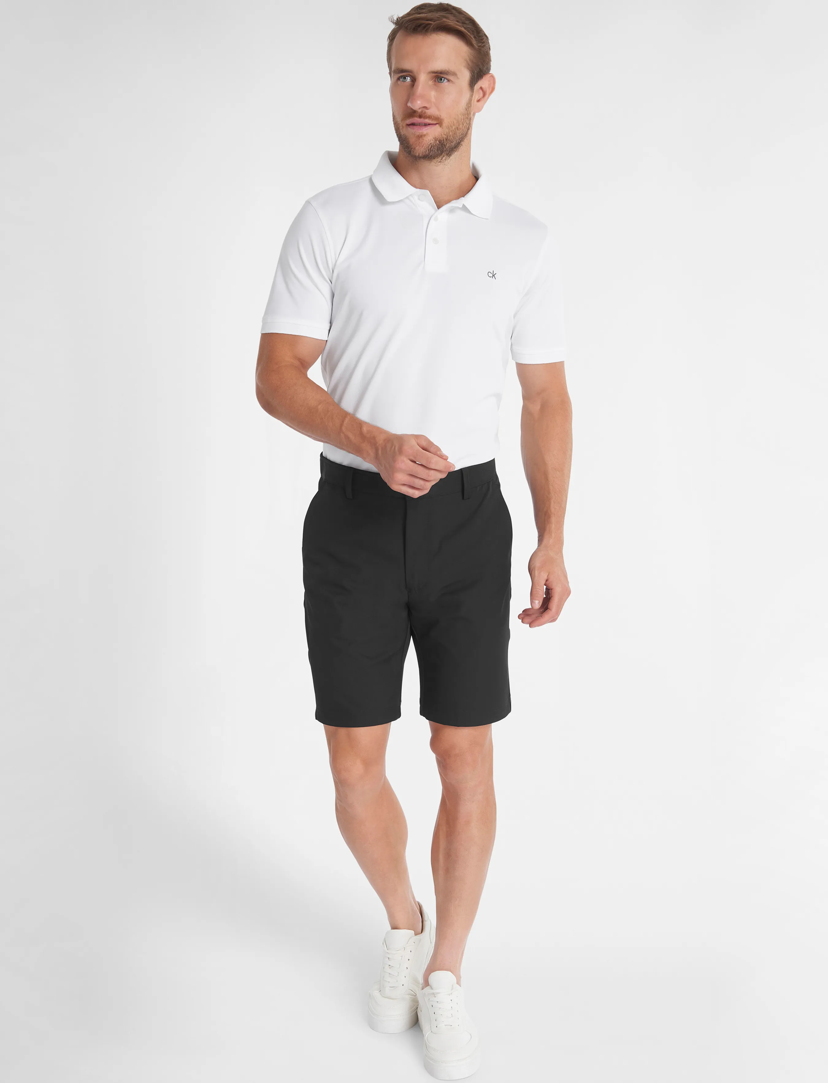 Calvin Klein Golf - BULLET REGULAR FIT STRETCH SHORT - golf-shorts - black - 4
