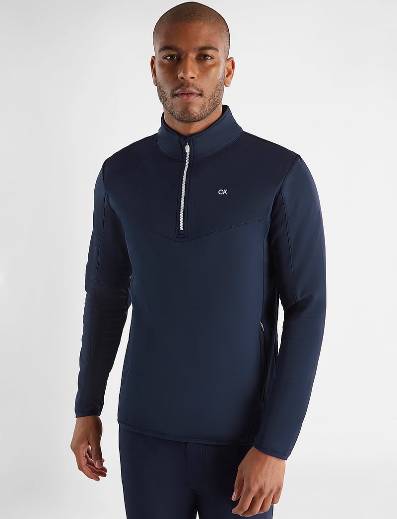 Calvin Klein Golf - TRAVERSE 1/2 ZIP MID-LAYER - navy - 0