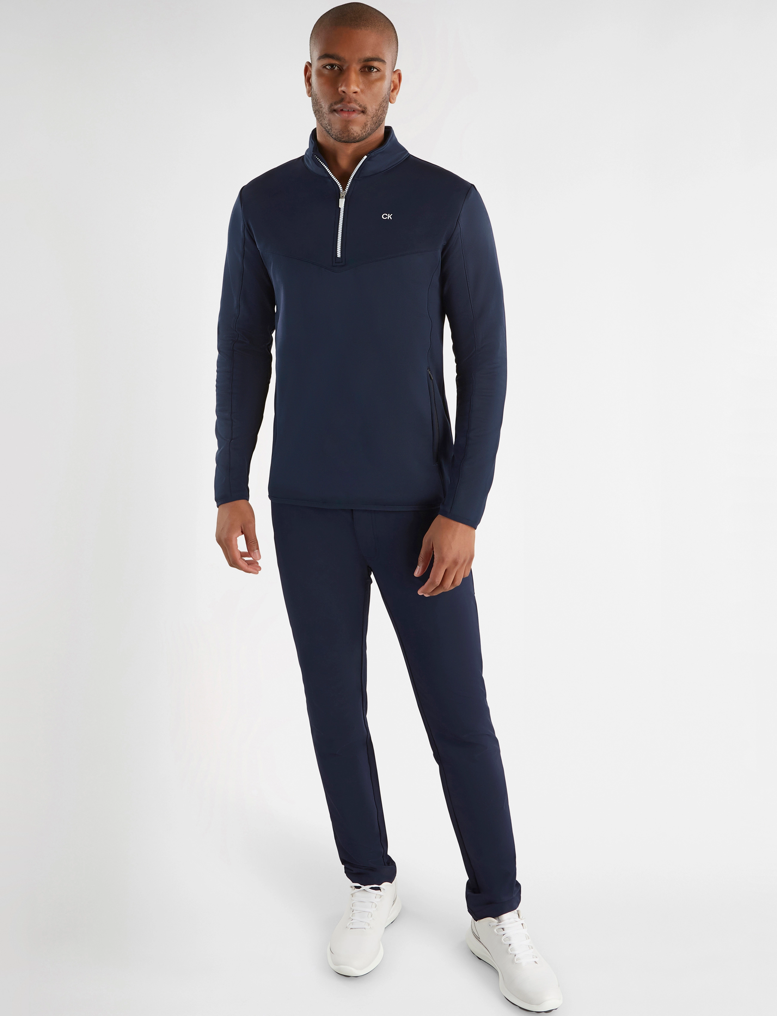 Calvin Klein Golf - TRAVERSE 1/2 ZIP MID-LAYER - navy - 3