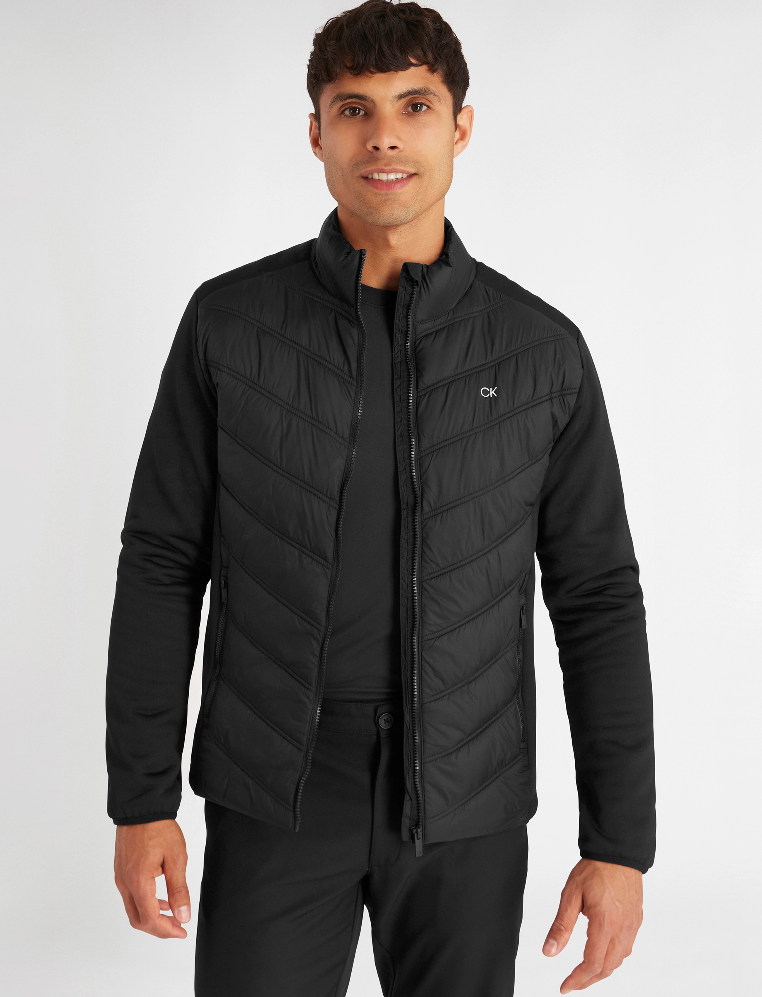 Calvin Klein Golf Frontera Hybrid Jacket, L, Black, Sport > Sportsjakker, Herre