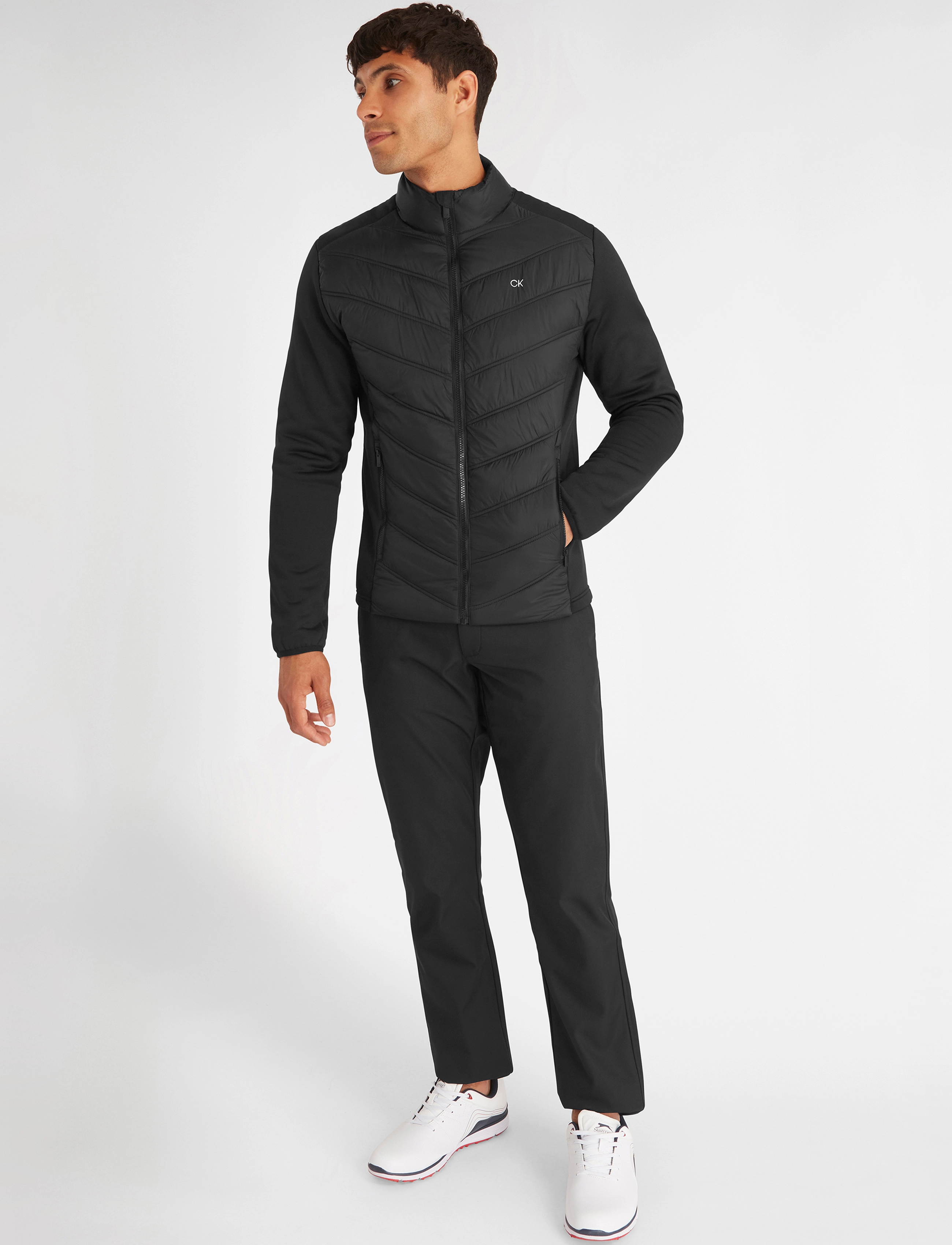 Calvin Klein Golf - FRONTERA HYBRID JACKET - golfijakid - black - 3