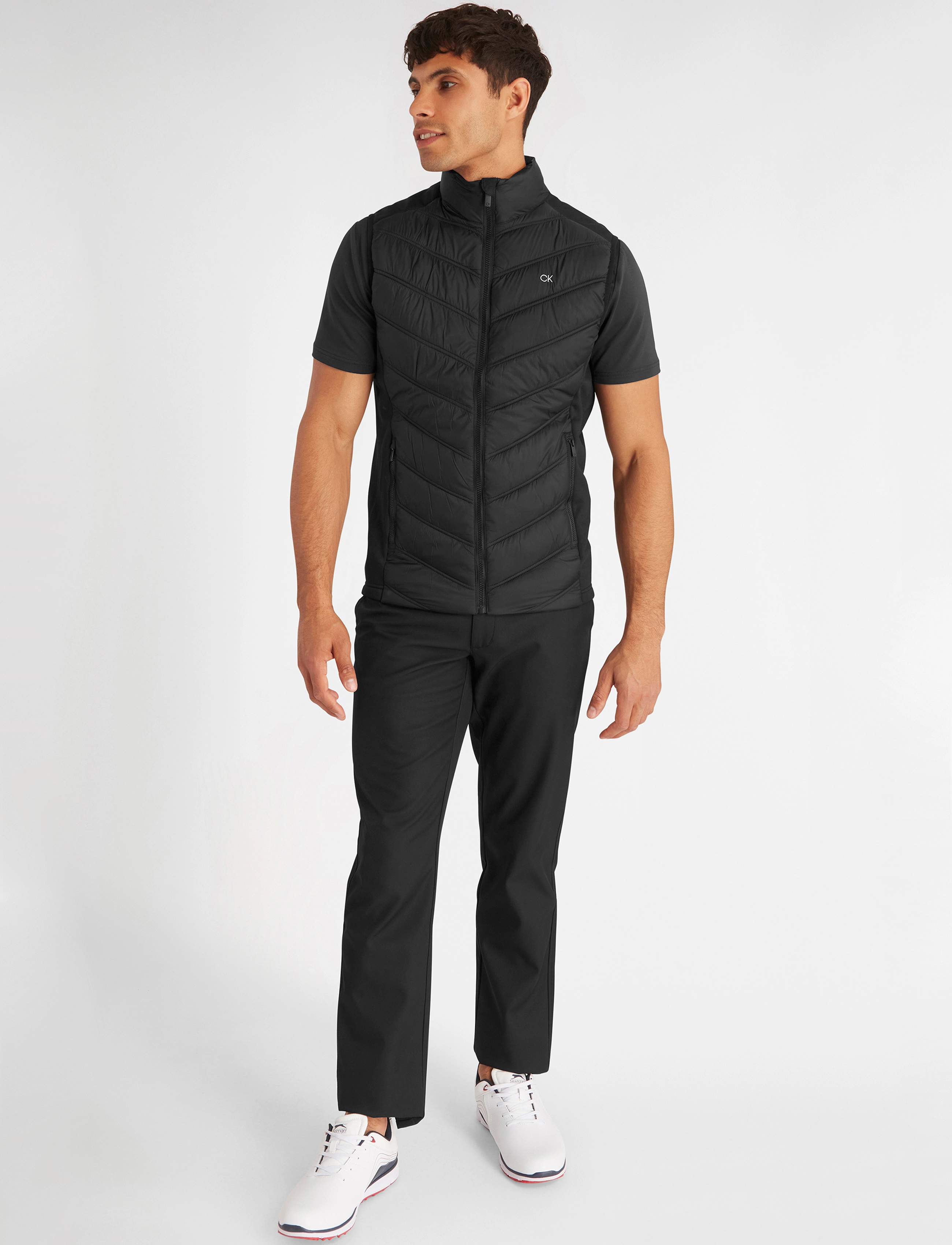 Calvin Klein Golf - FRONTERA HYBRID GILET - veste - black - 3