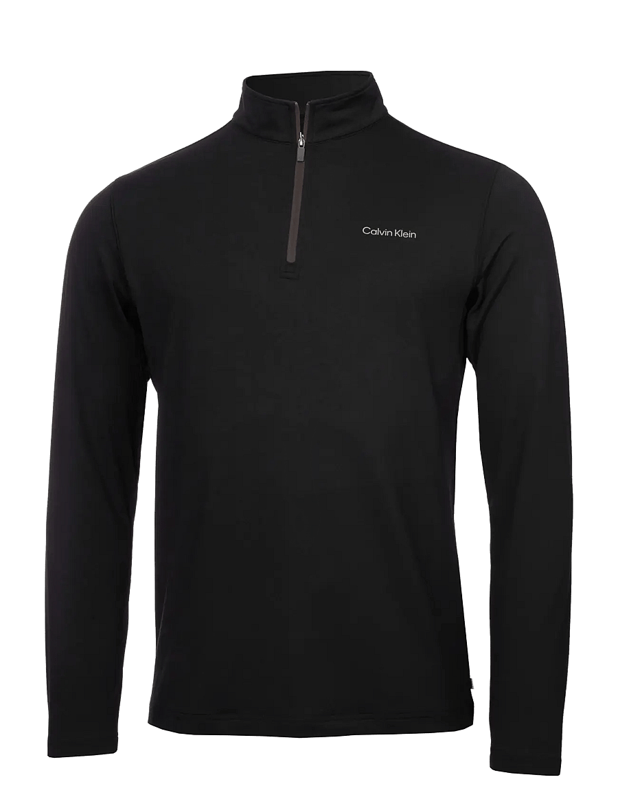 Calvin Klein Golf - NEWPORT HALF ZIP - kampsunid ja vahekihid - black - 1