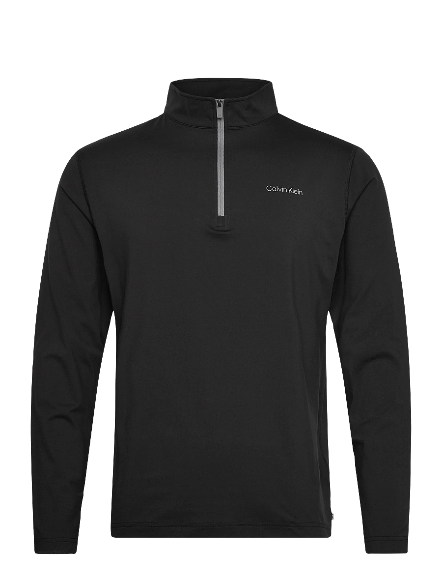 Calvin Klein Golf - NEWPORT HALF ZIP - kampsunid ja vahekihid - black - 0