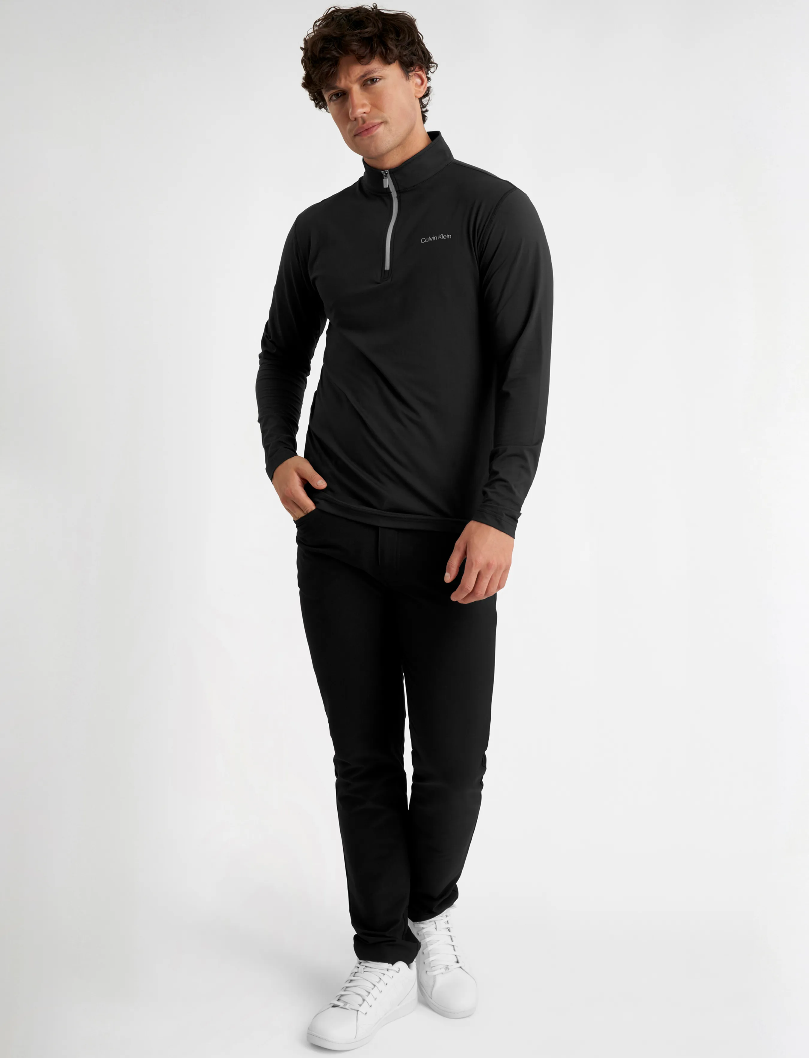 Calvin Klein Golf - NEWPORT HALF ZIP - kampsunid ja vahekihid - black - 4