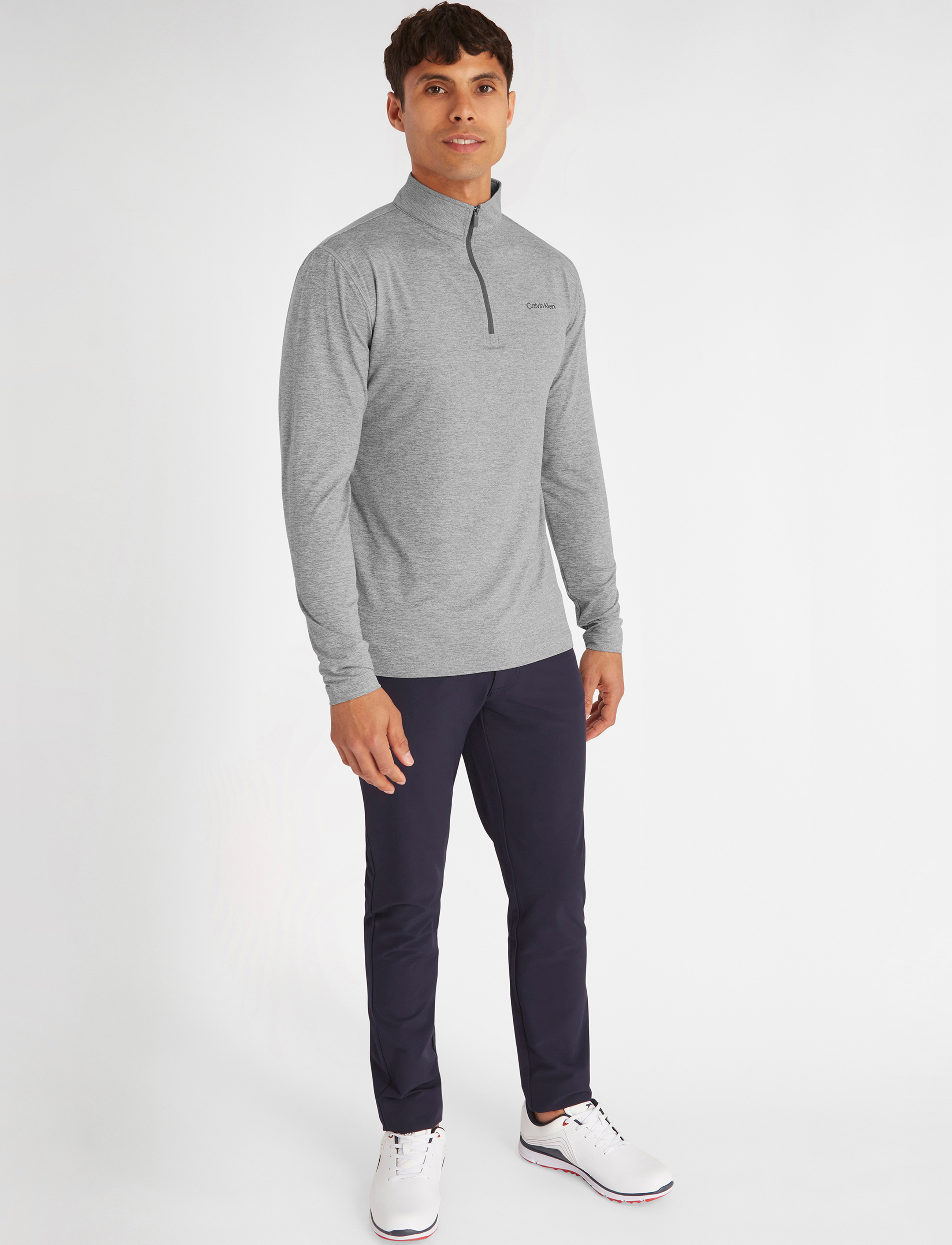 Calvin Klein Golf - NEWPORT HALF ZIP - fleeces & midlayers - silmarl - 3
