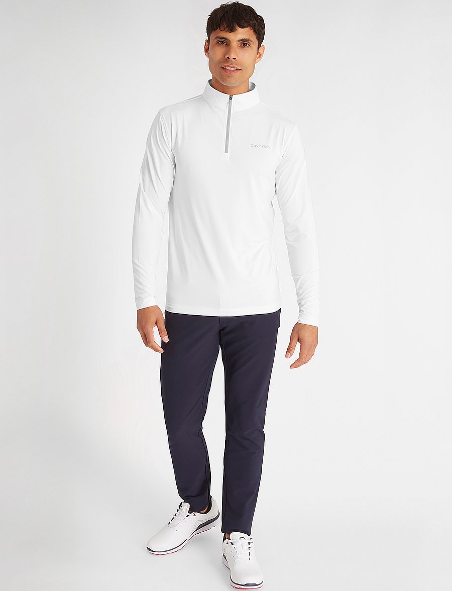 Calvin Klein Golf - NEWPORT HALF ZIP - fleece & midlayer - white - 3