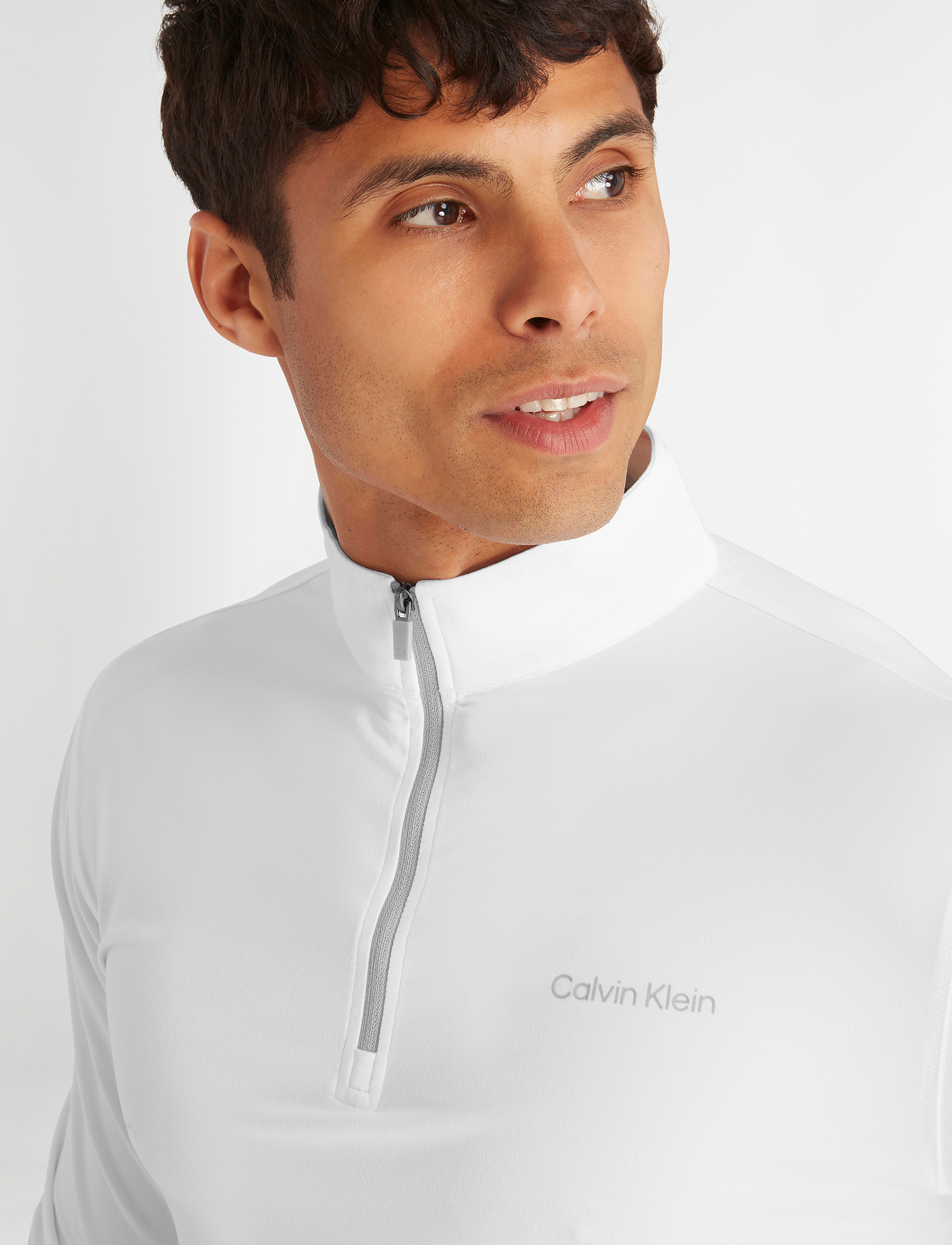 Calvin Klein Golf - NEWPORT HALF ZIP - fleece & midlayer - white - 4