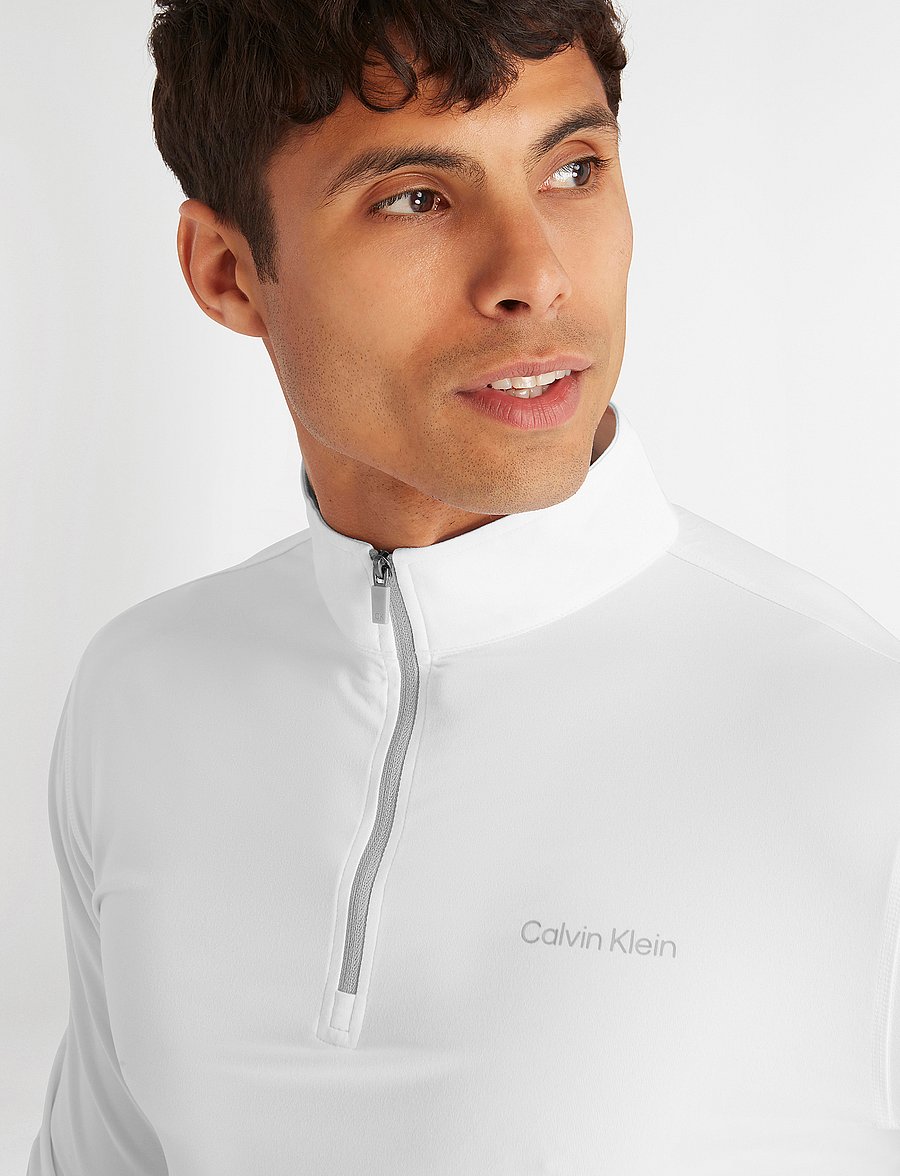 Calvin Klein Golf - NEWPORT HALF ZIP - fleece & midlayer - white - 4
