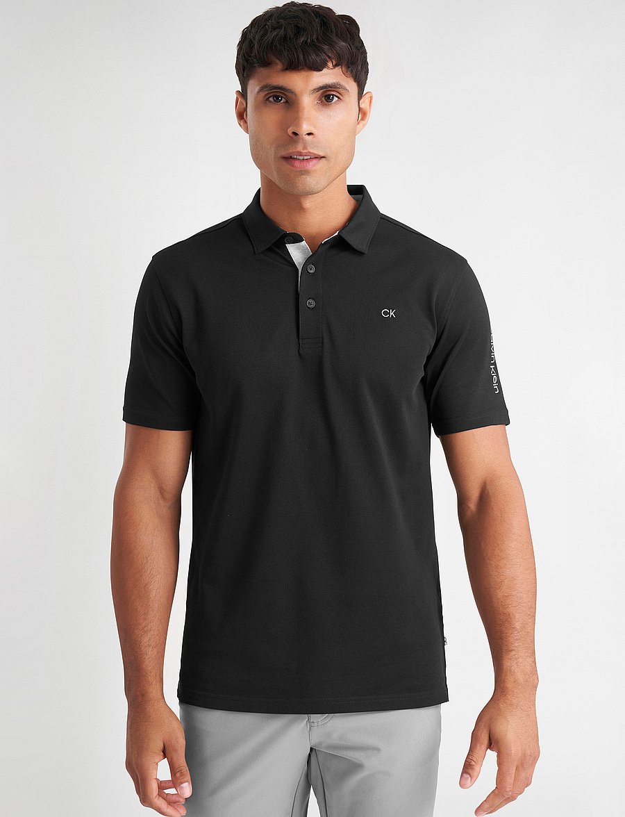 Calvin Klein Golf - UNI POLO - alussärgid ja t-särgid - black - 0