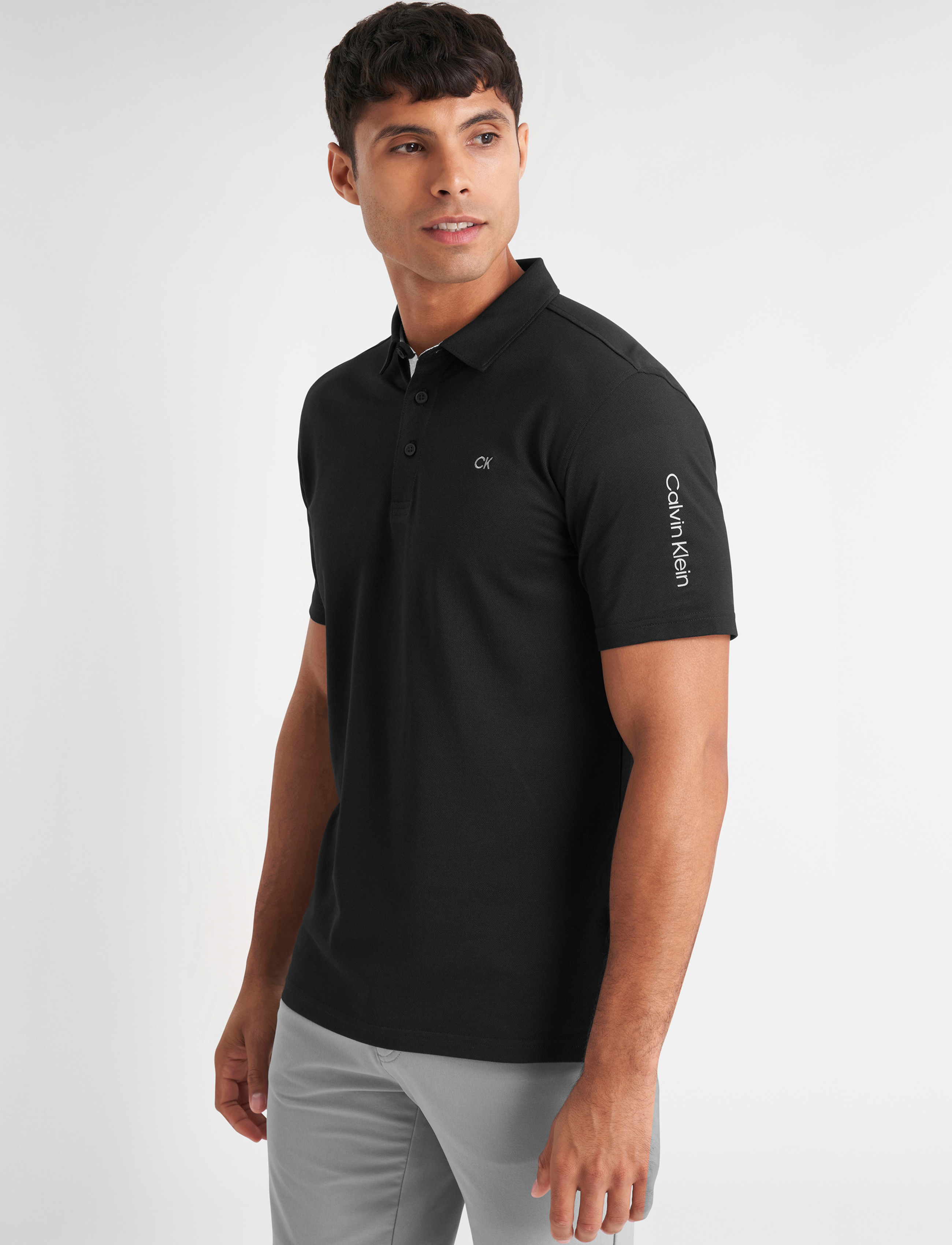 Calvin Klein Golf - UNI POLO - polos - black - 5