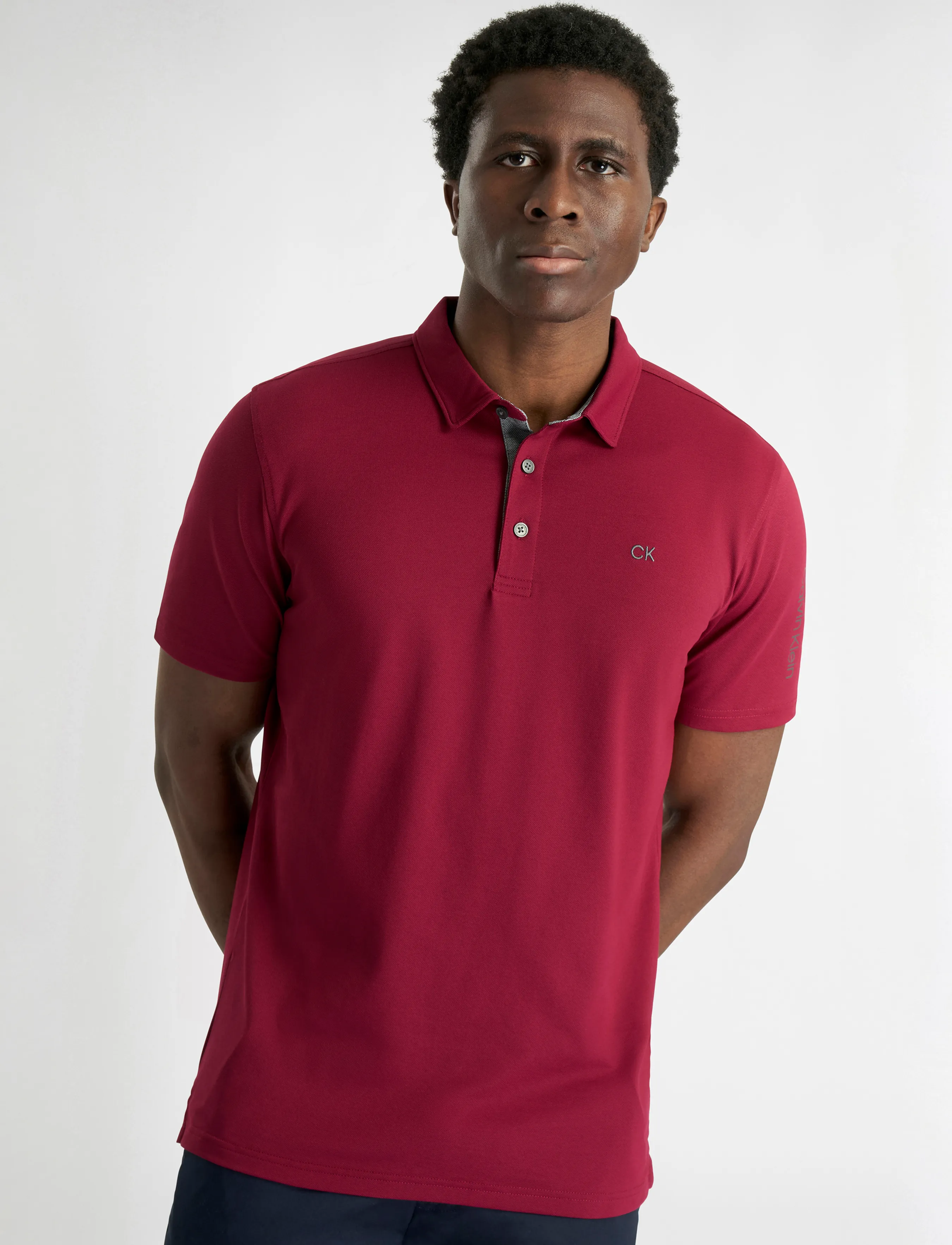 Calvin Klein Golf UNI POLO - Polosärgid - BURGUNDY / red