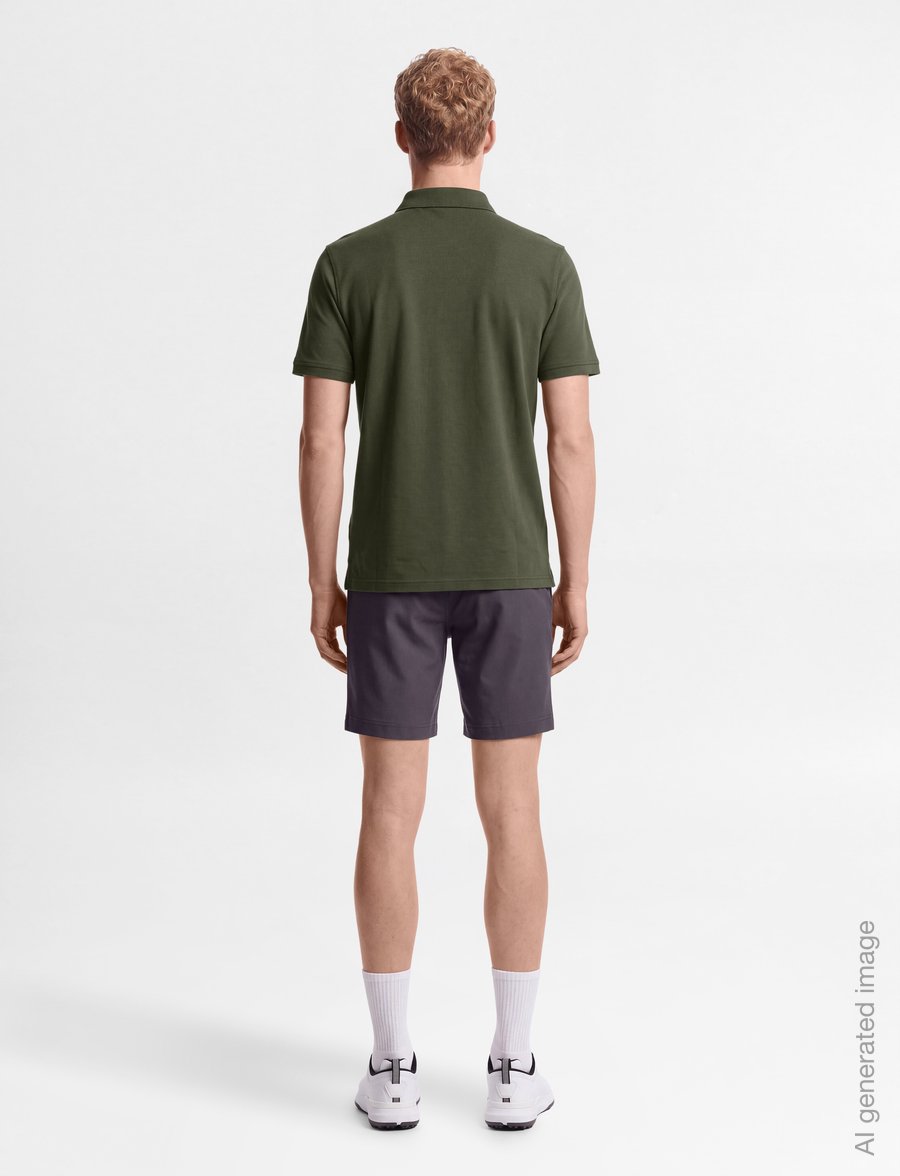Calvin Klein Golf - UNI POLO - toppar & t-shirts - olive oxford - 4
