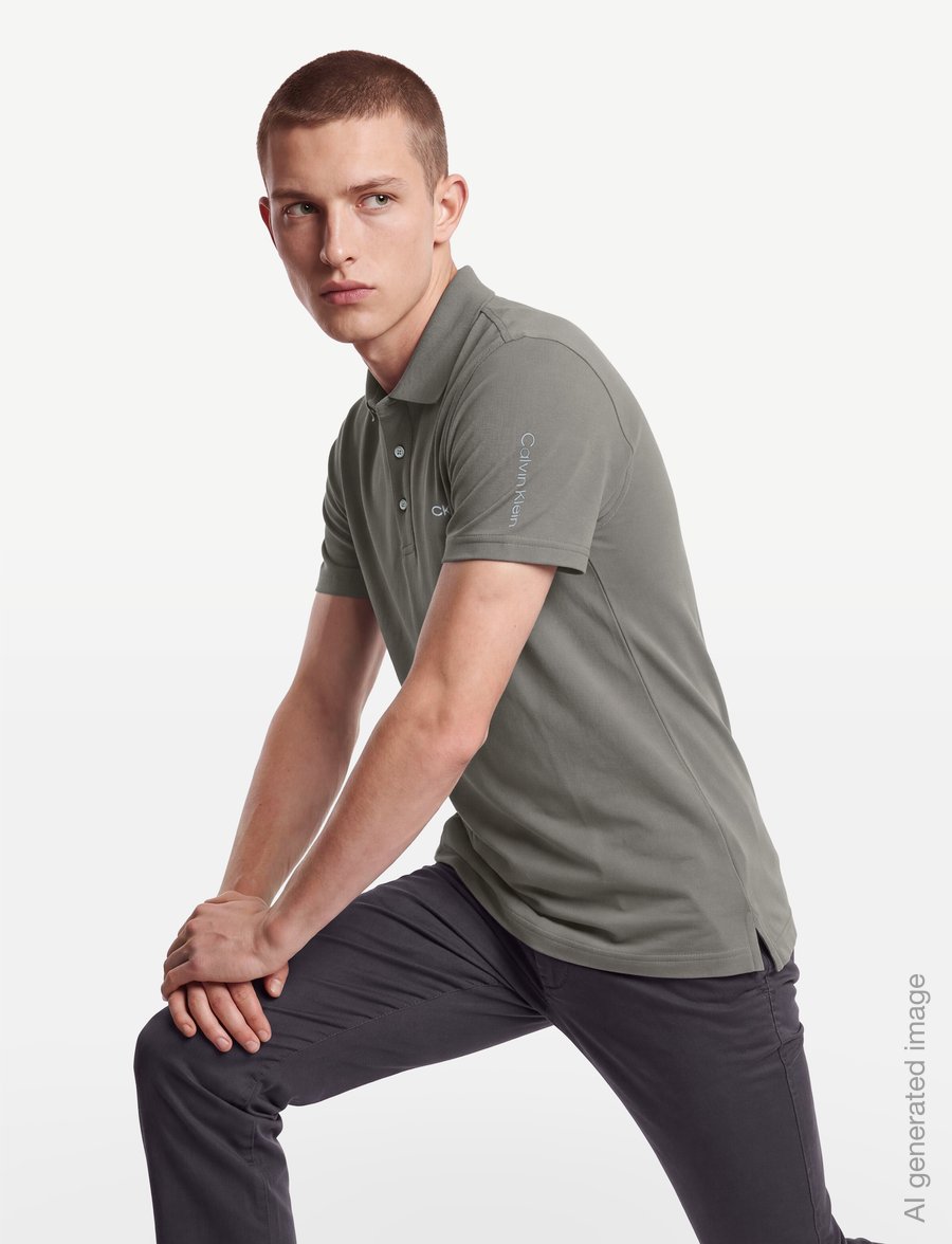 Calvin Klein Golf - UNI POLO - polos - slate - 3