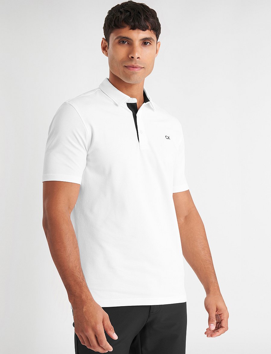 Calvin Klein Golf - UNI POLO - alussärgid ja t-särgid - white - 0