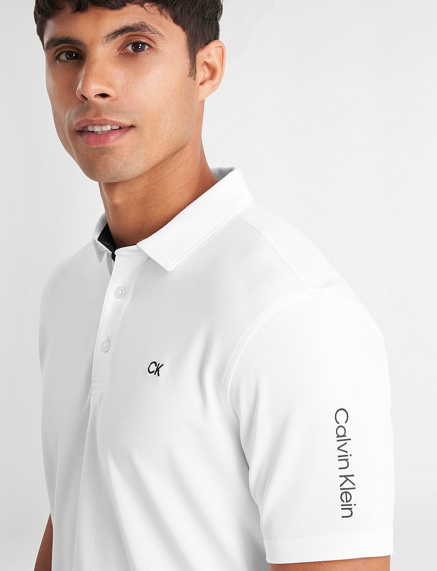Calvin Klein Golf - UNI POLO - alussärgid ja t-särgid - white - 4