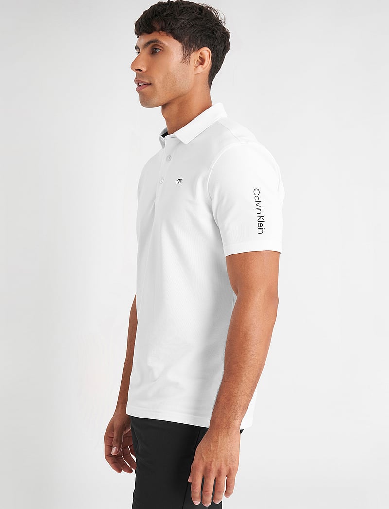 Calvin Klein Golf - UNI POLO - toppar & t-shirts - white - 5
