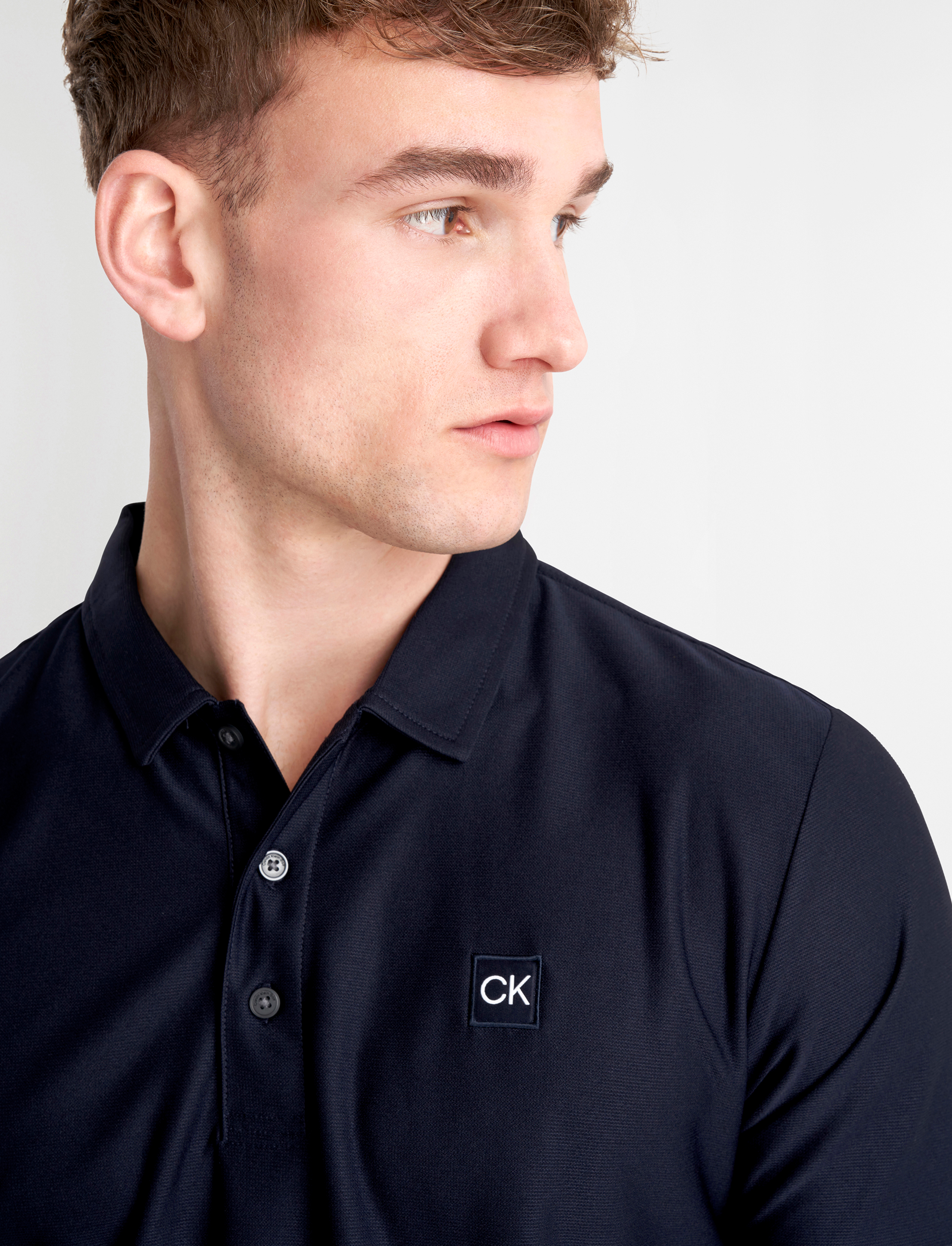 Calvin Klein Golf - CLASSIC POLO WITH WOVEN BADGE - navy - 4