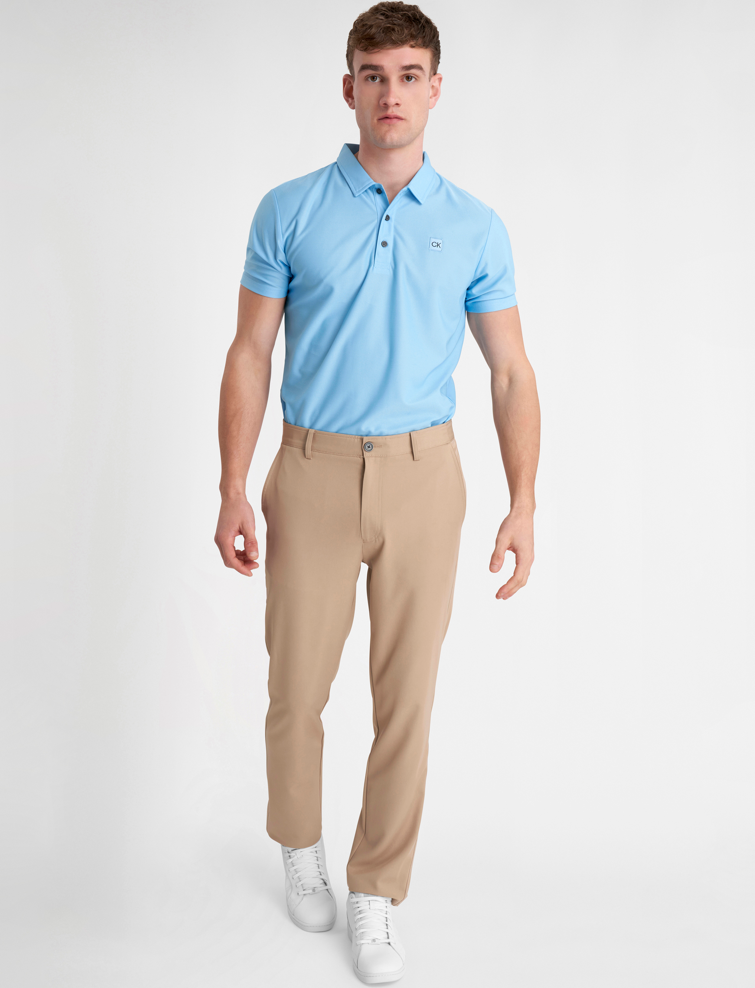 Calvin Klein Golf - CLASSIC POLO WITH WOVEN BADGE - sky blue - 3