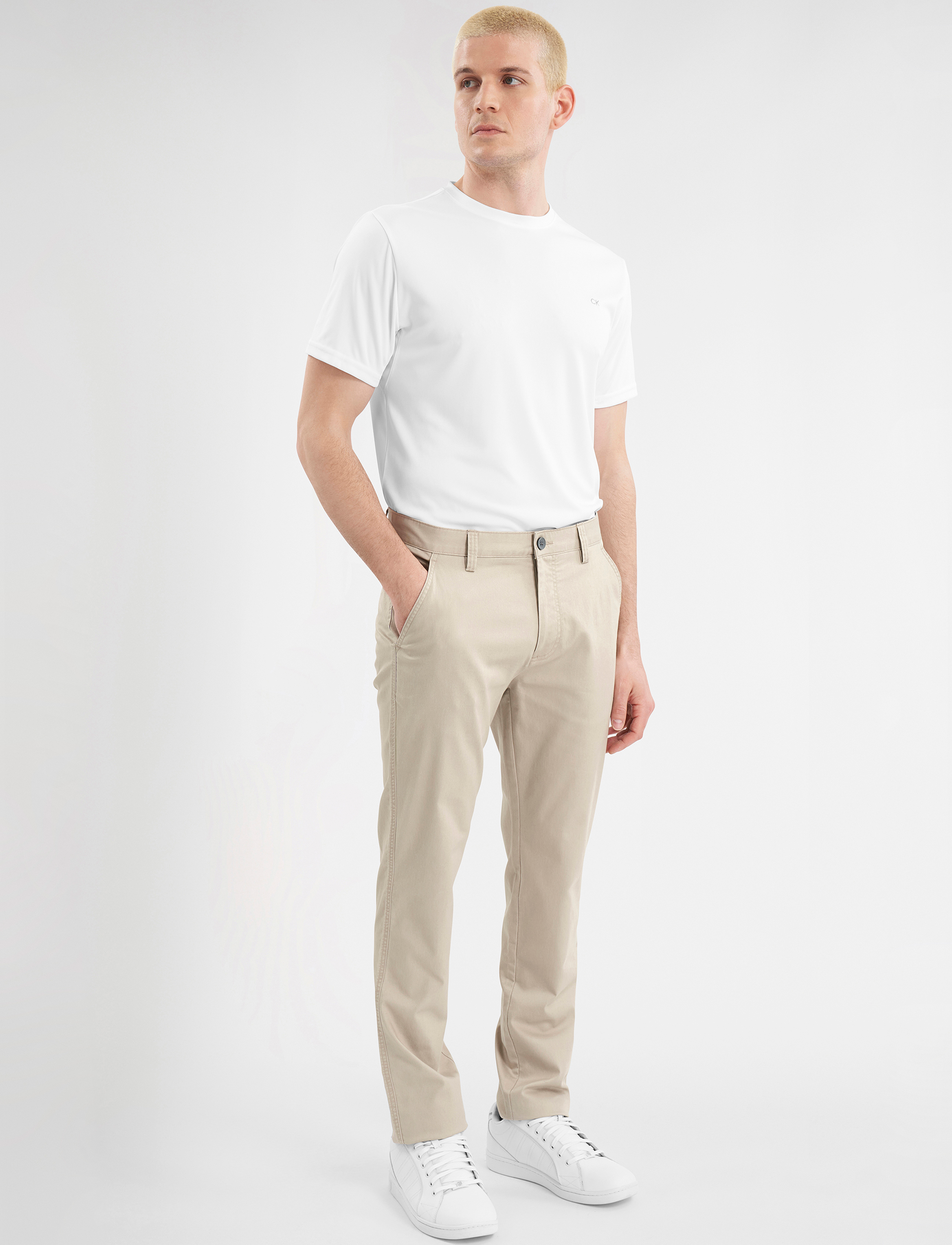 Calvin Klein Golf - WEEKEND CHINO TROUSER - golfbukser - stone - 3