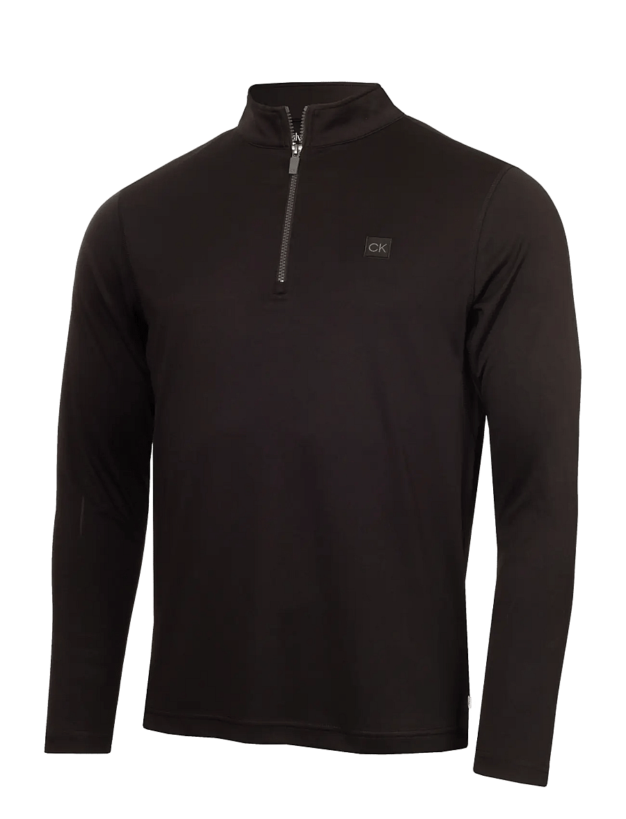 Calvin Klein Golf - ADVANCE 1/4 ZIP LAYERING - funktionsunterwäsche - oberteile - black - 1