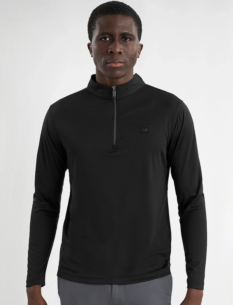 Calvin Klein Golf - ADVANCE 1/4 ZIP LAYERING - funktionsunterwäsche - oberteile - black - 0