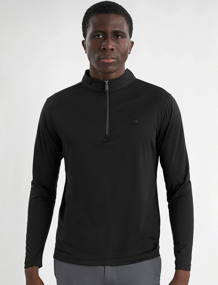 Calvin Klein Golf - ADVANCE 1/4 ZIP LAYERING - funktionsunterwäsche - oberteile - black - 0