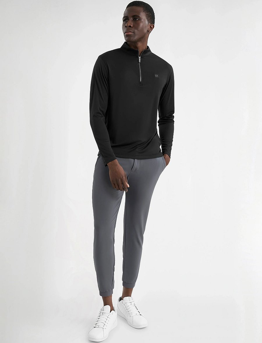 Calvin Klein Golf - ADVANCE 1/4 ZIP LAYERING - funktionsunterwäsche - oberteile - black - 3