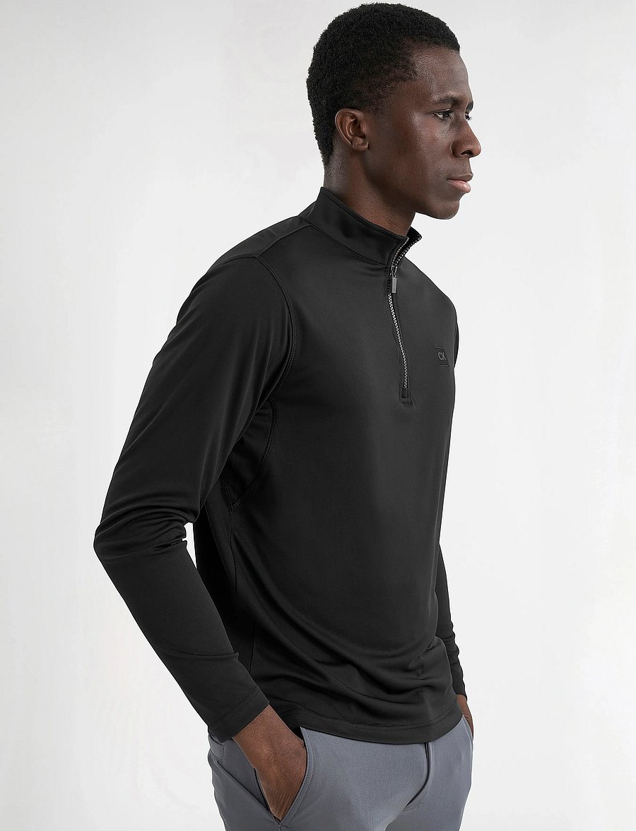 Calvin Klein Golf - ADVANCE 1/4 ZIP LAYERING - funktionsunterwäsche - oberteile - black - 5