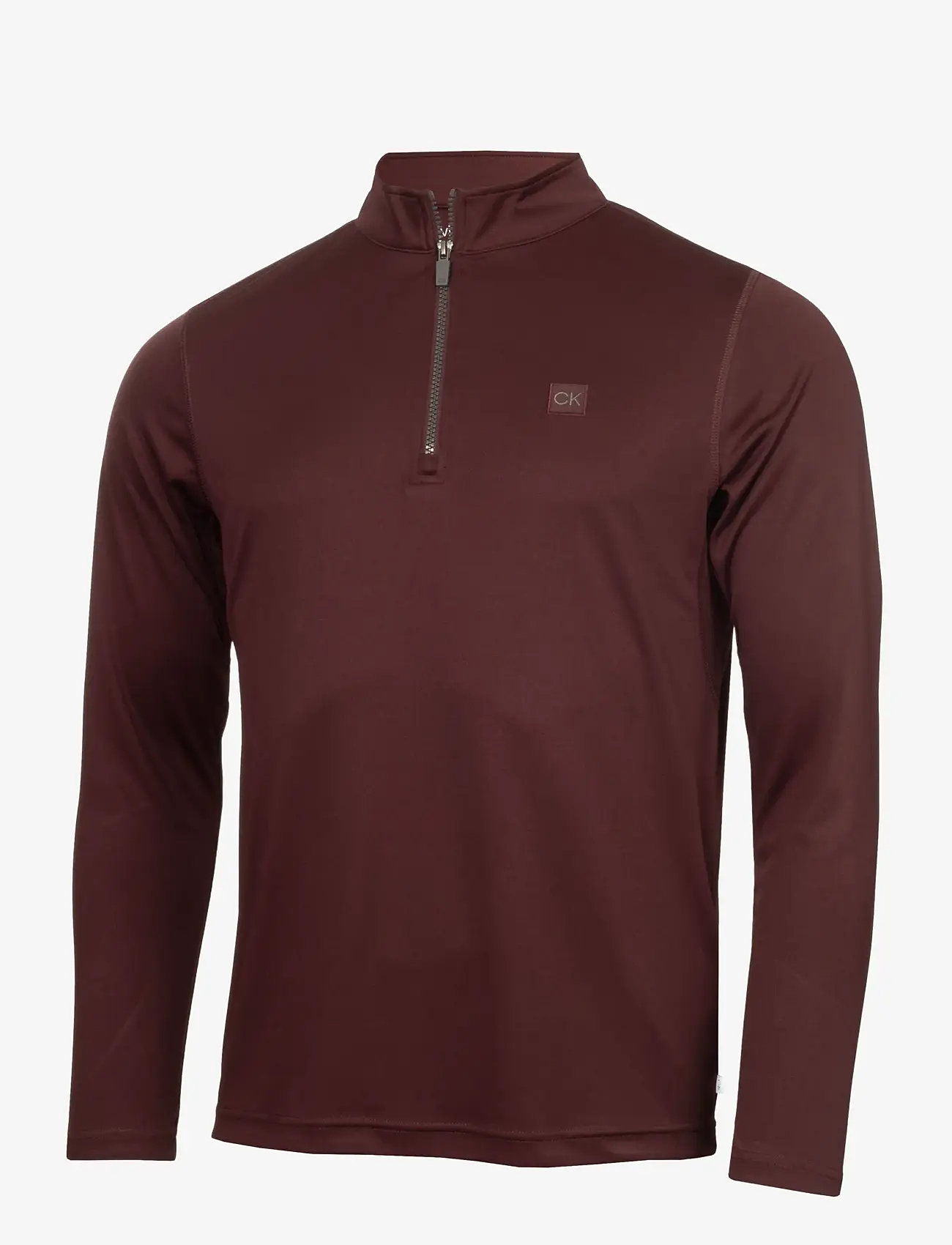 Calvin Klein Golf - ADVANCE 1/4 ZIP LAYERING - baselayer overdele - burgundy - 1