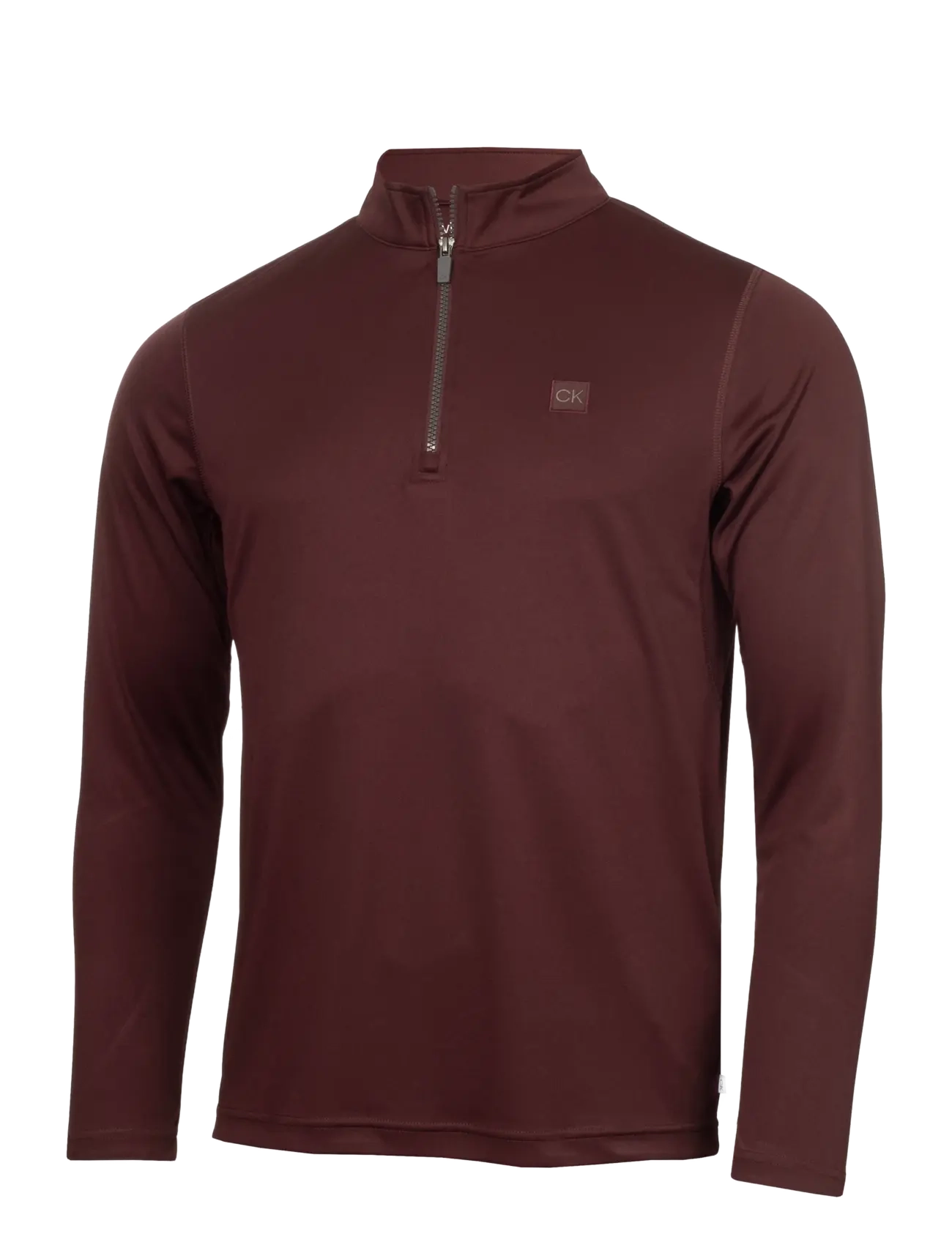 Calvin Klein Golf ADVANCE 1/4 ZIP LAYERING - Base layer overdeler - BURGUNDY / burgundy