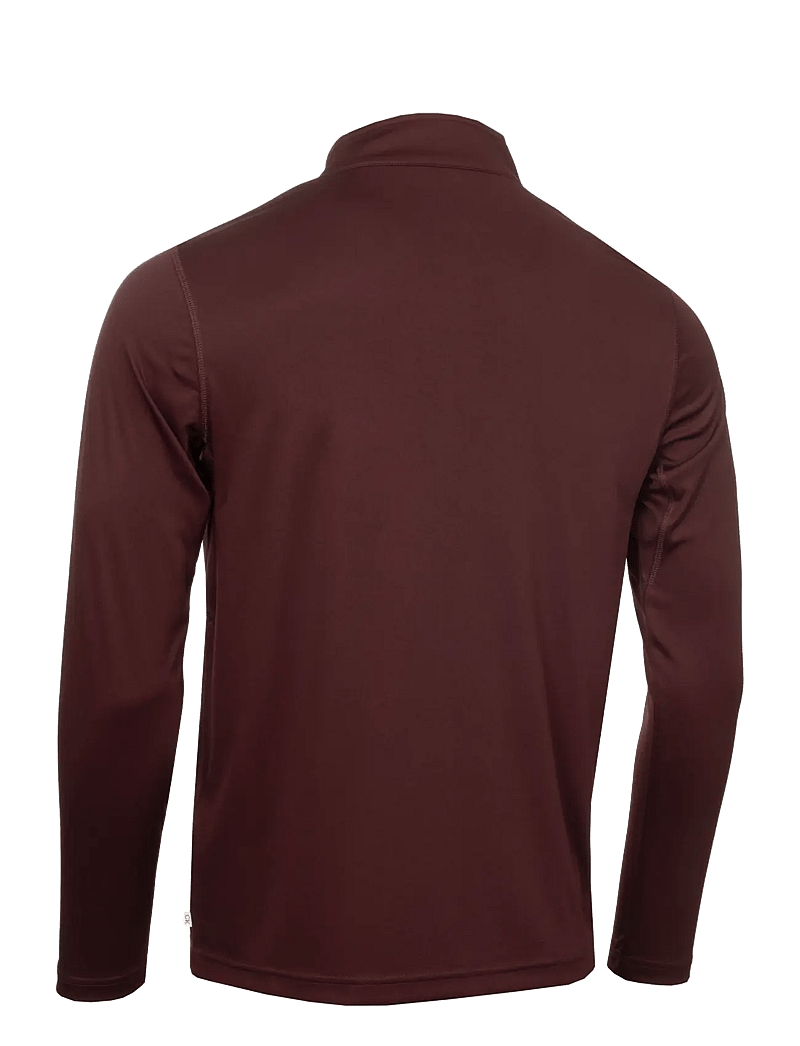 Calvin Klein Golf - ADVANCE 1/4 ZIP LAYERING - funktionsunterwäsche - oberteile - burgundy - 2