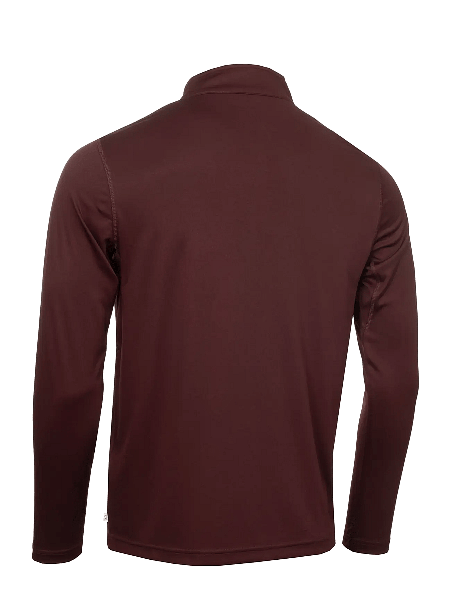 Calvin Klein Golf - ADVANCE 1/4 ZIP LAYERING - funktionsunterwäsche - oberteile - burgundy - 2