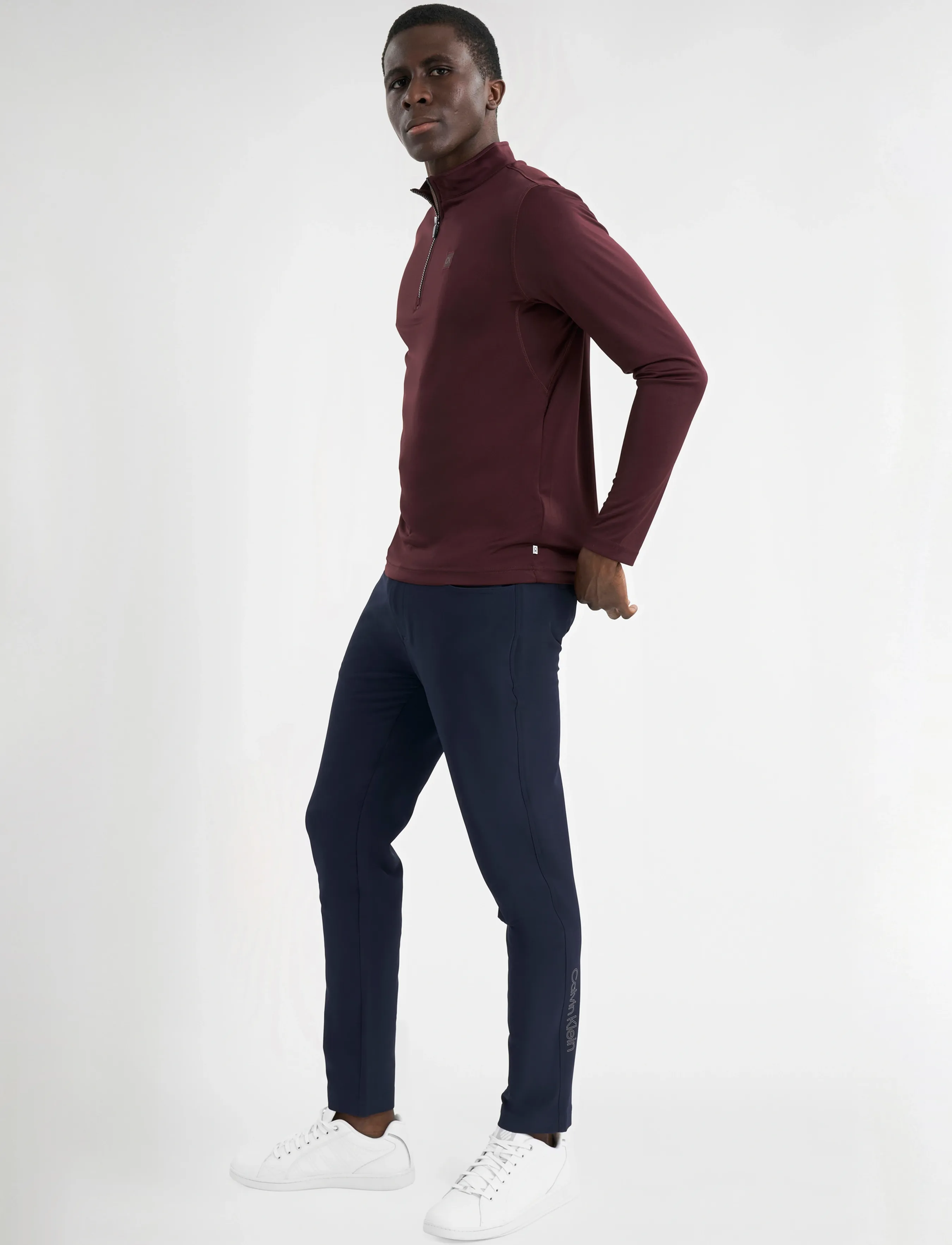 Calvin Klein Golf - ADVANCE 1/4 ZIP LAYERING - underställströjor - burgundy - 3