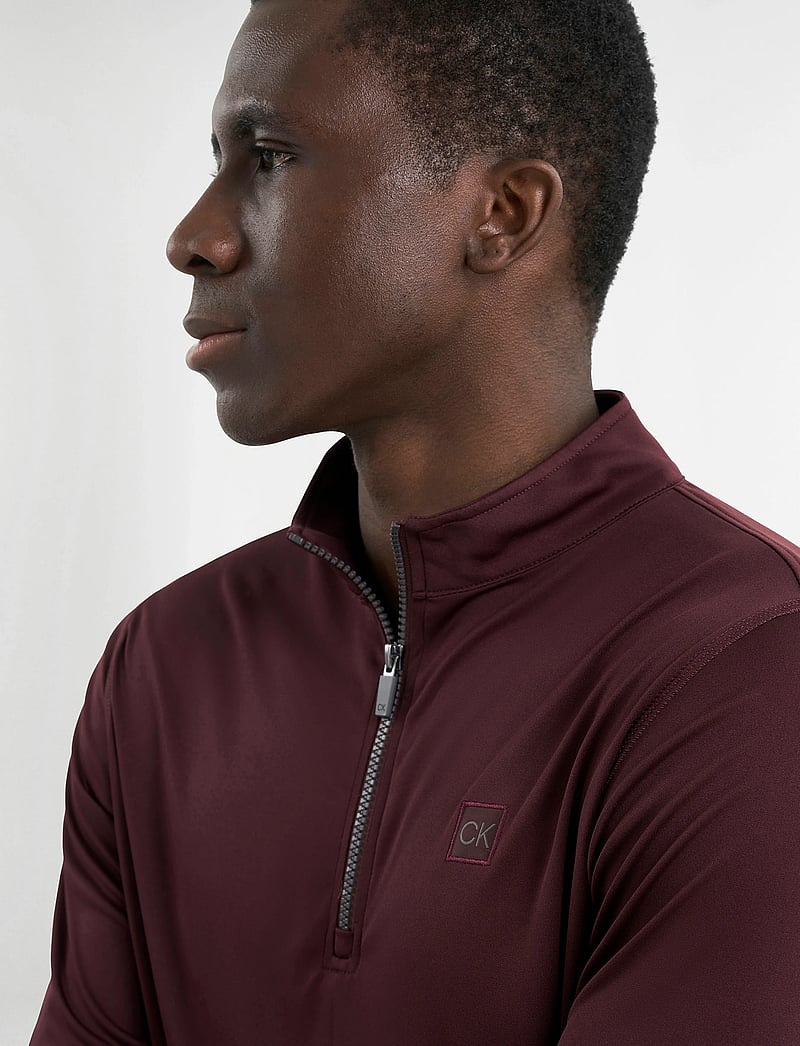 Calvin Klein Golf - ADVANCE 1/4 ZIP LAYERING - funktionsunterwäsche - oberteile - burgundy - 4